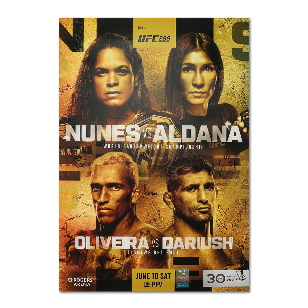 UFC 289: Nunes vs Aldana Autographed Event Poster