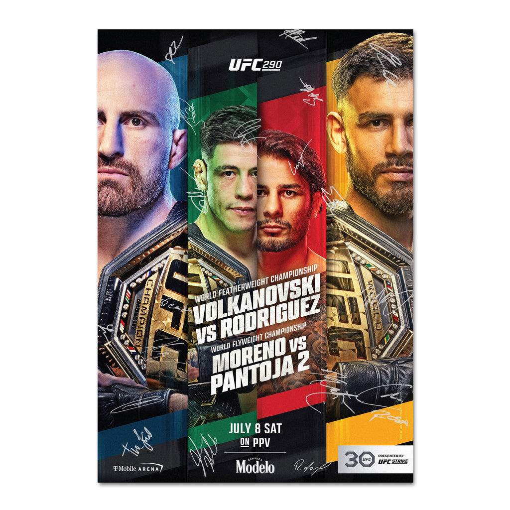 UFC 290: Volkanovski vs Rodriguez Autographed Event Poster