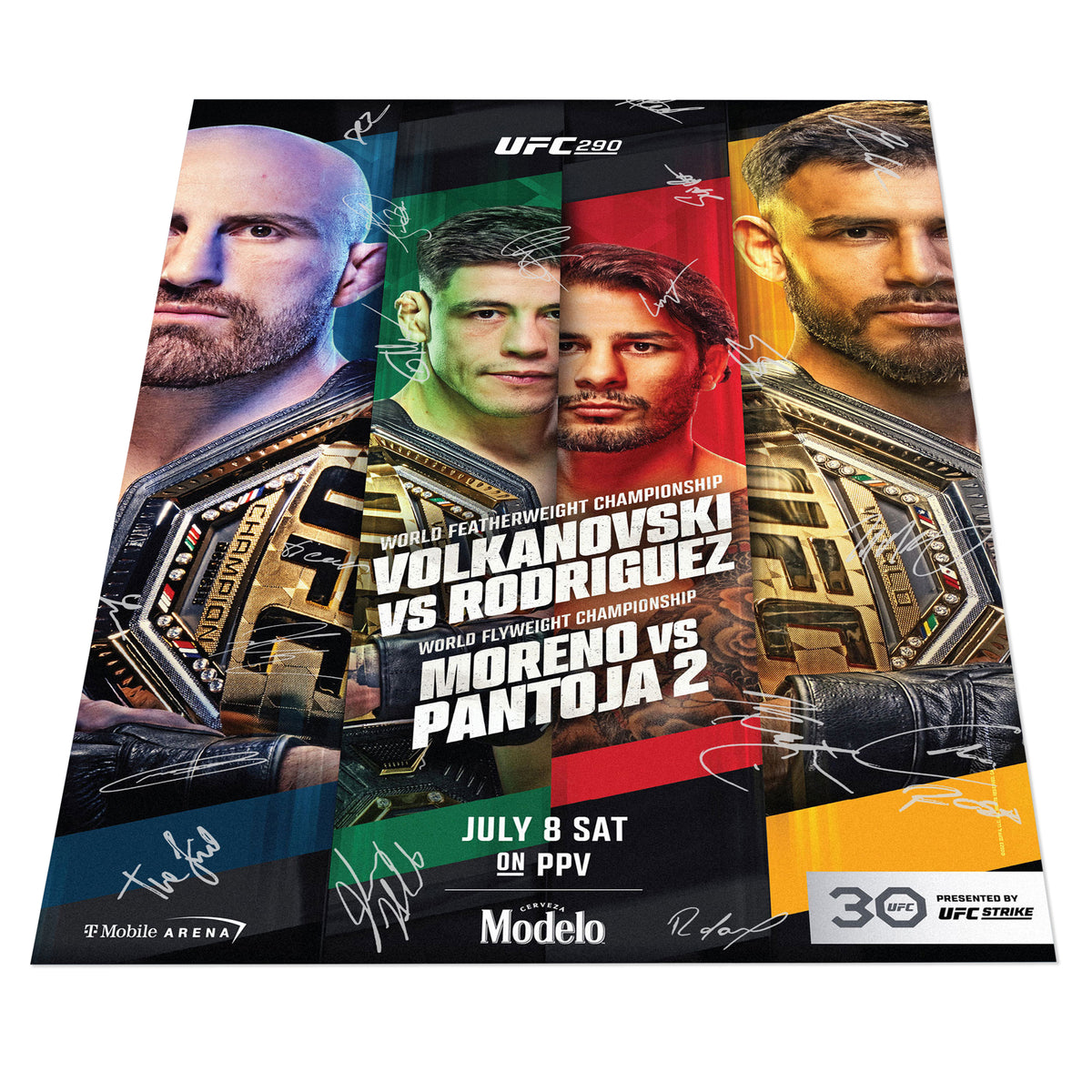 UFC 290: Volkanovski vs Rodriguez Autographed Event Poster