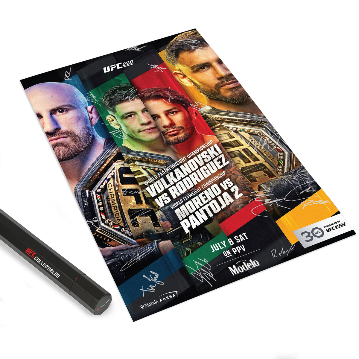 UFC 290: Volkanovski vs Rodriguez Autographed Event Poster