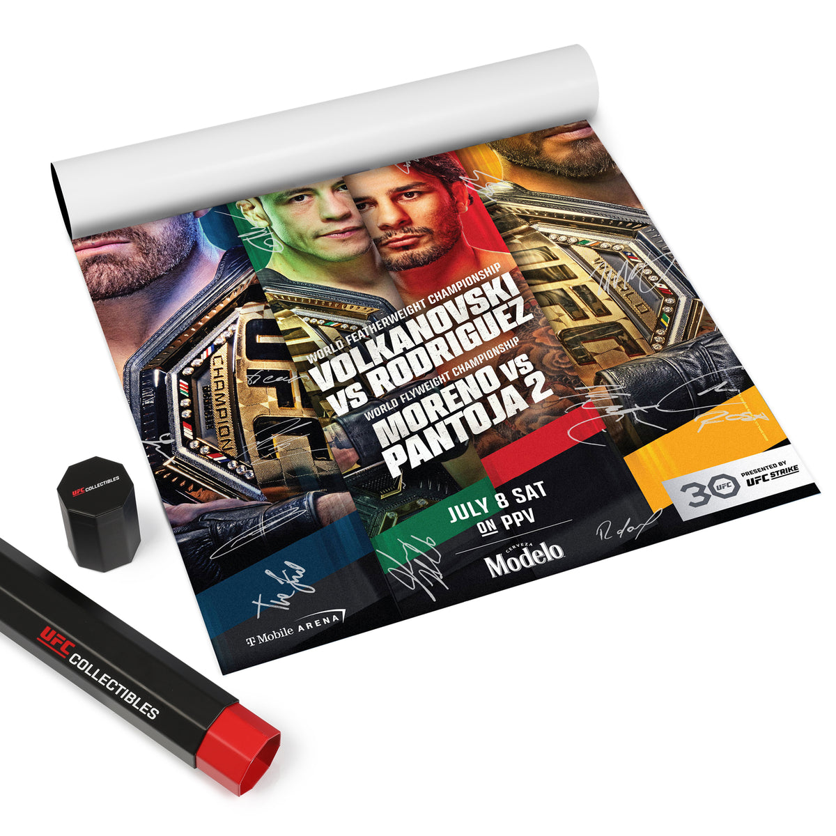 UFC 290: Volkanovski vs Rodriguez Autographed Event Poster
