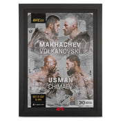 UFC 294: Makhachev vs Volkanovski 2 Autographed Event Poster