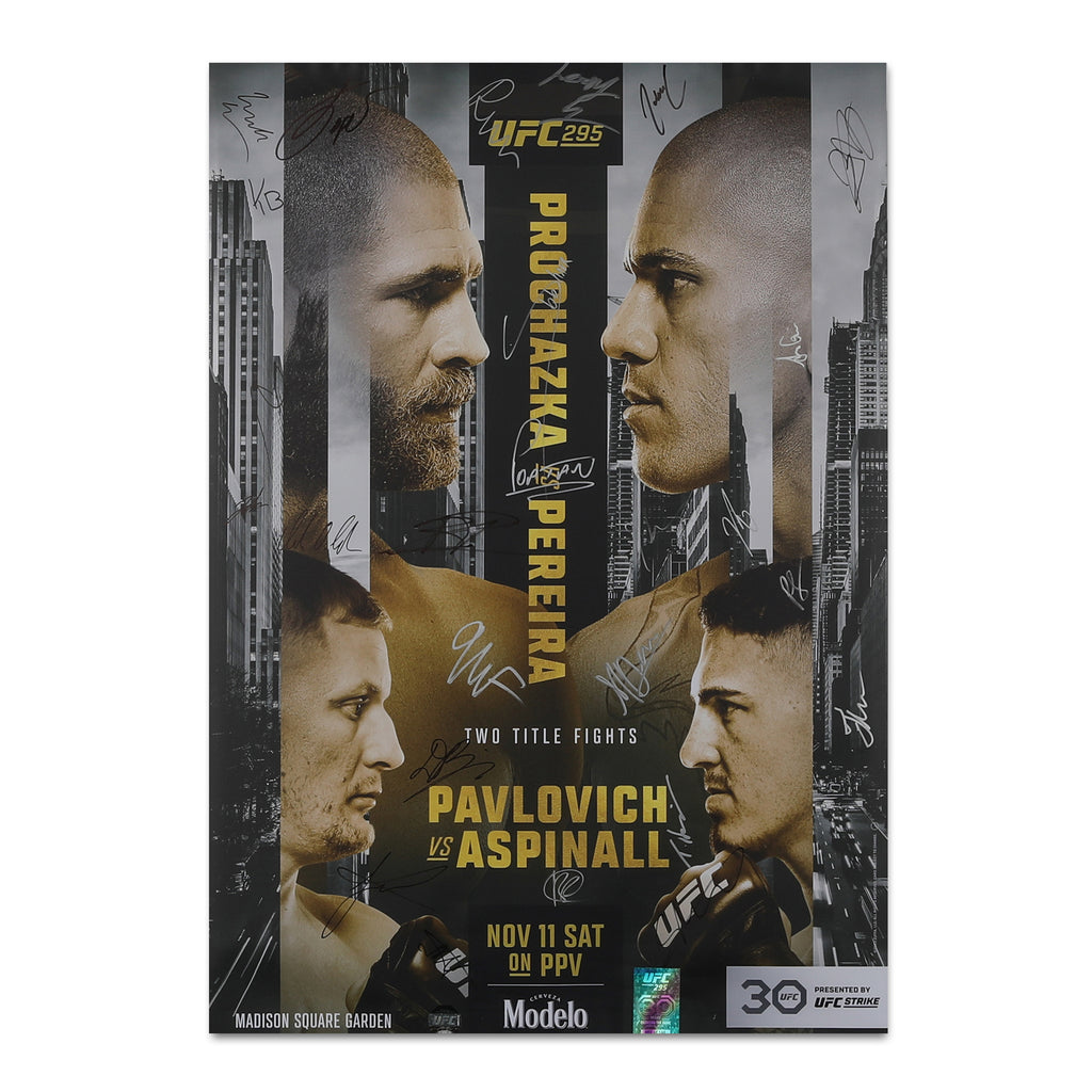 UFC 295: Procházka vs Pereira Autographed Event Poster