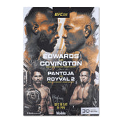 UFC 296: Edwards vs Covington Autographed Event Poster