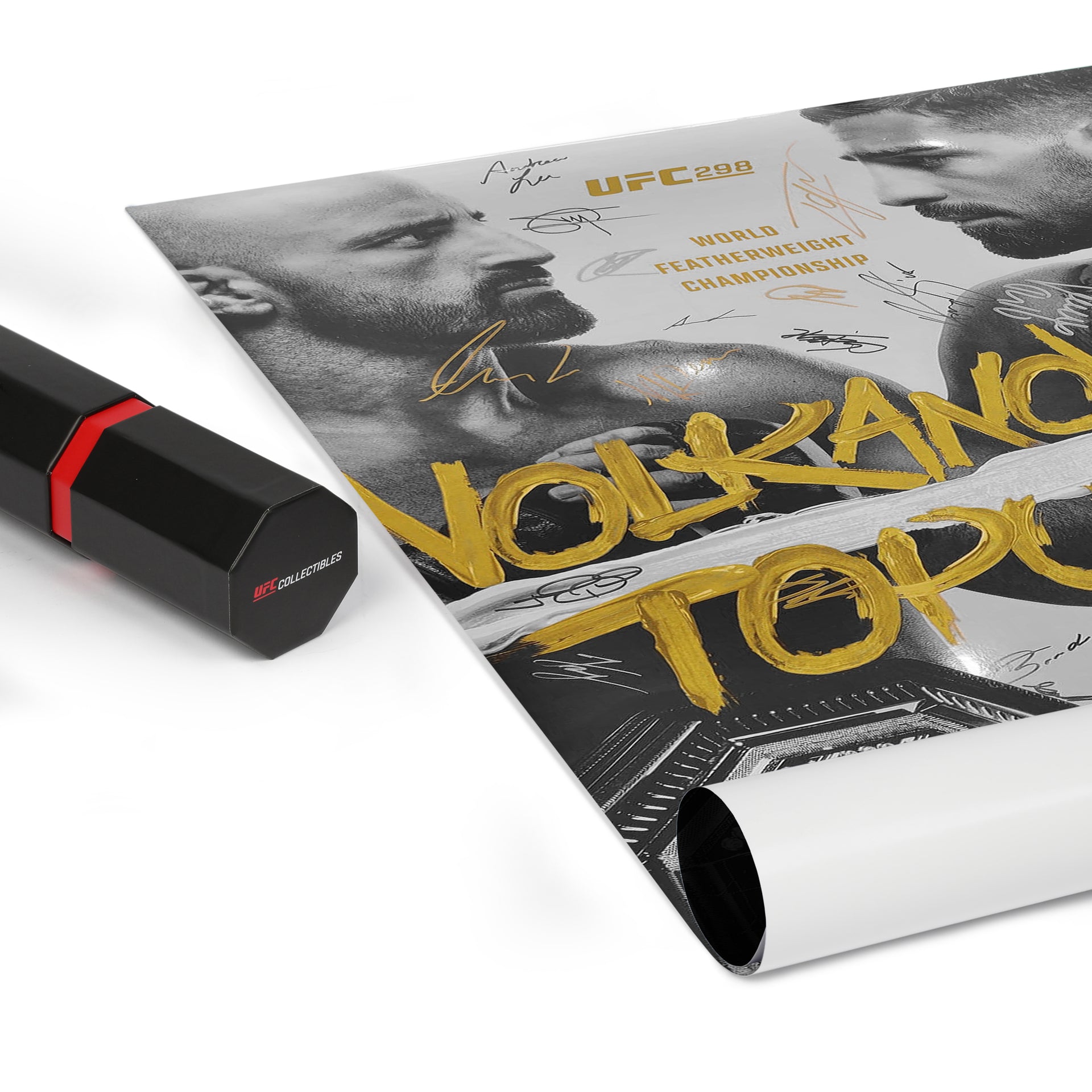 UFC 298: Volkanovski vs Topuria Autographed Event Poster