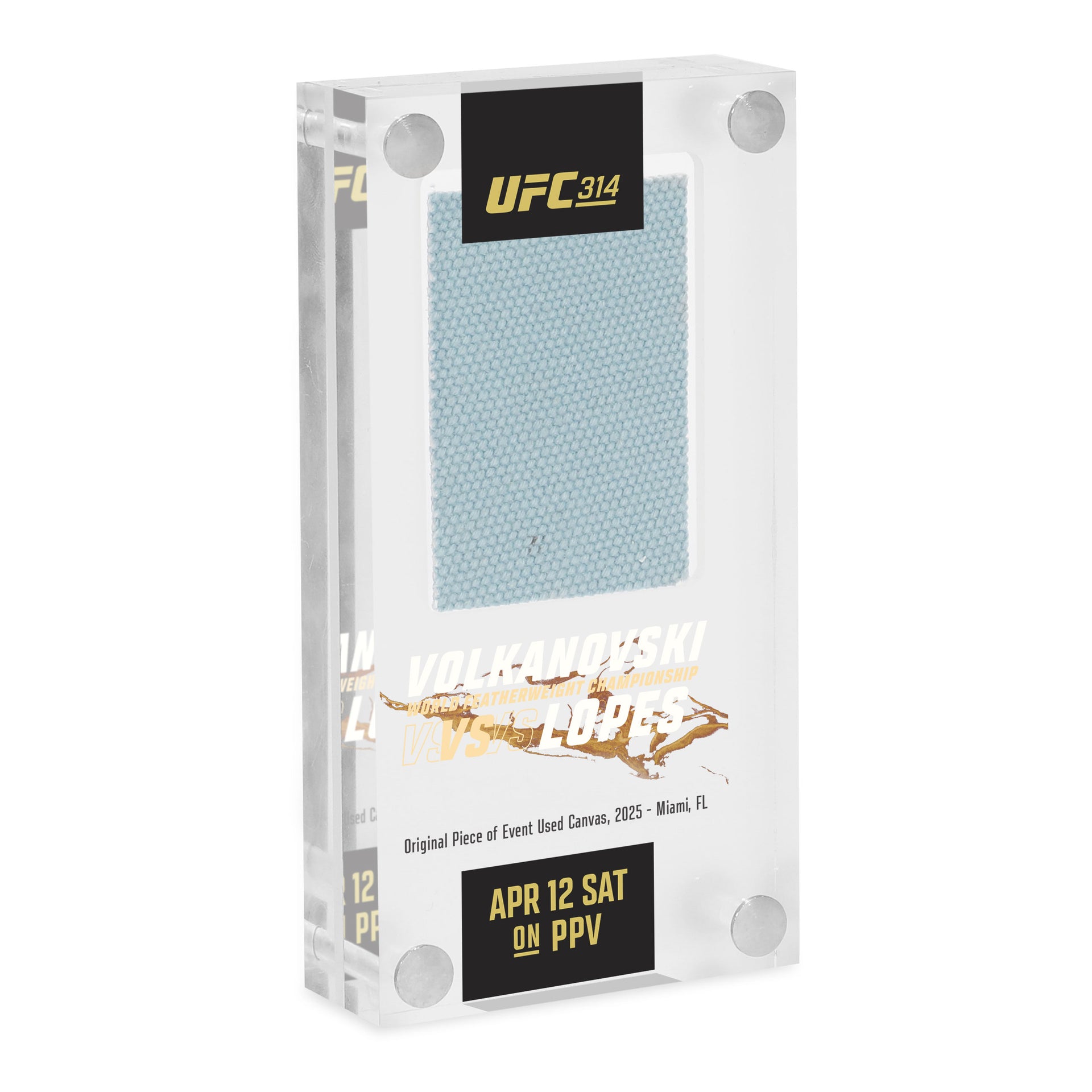 UFC 314: Volkanovski vs Lopes Canvas in Acrylic