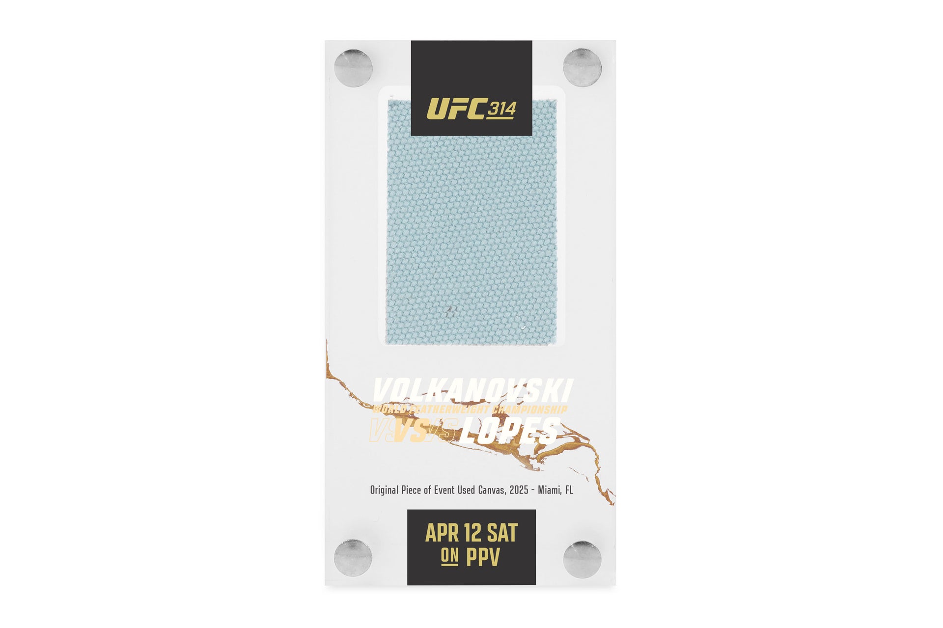 UFC 314: Volkanovski vs Lopes Canvas in Acrylic