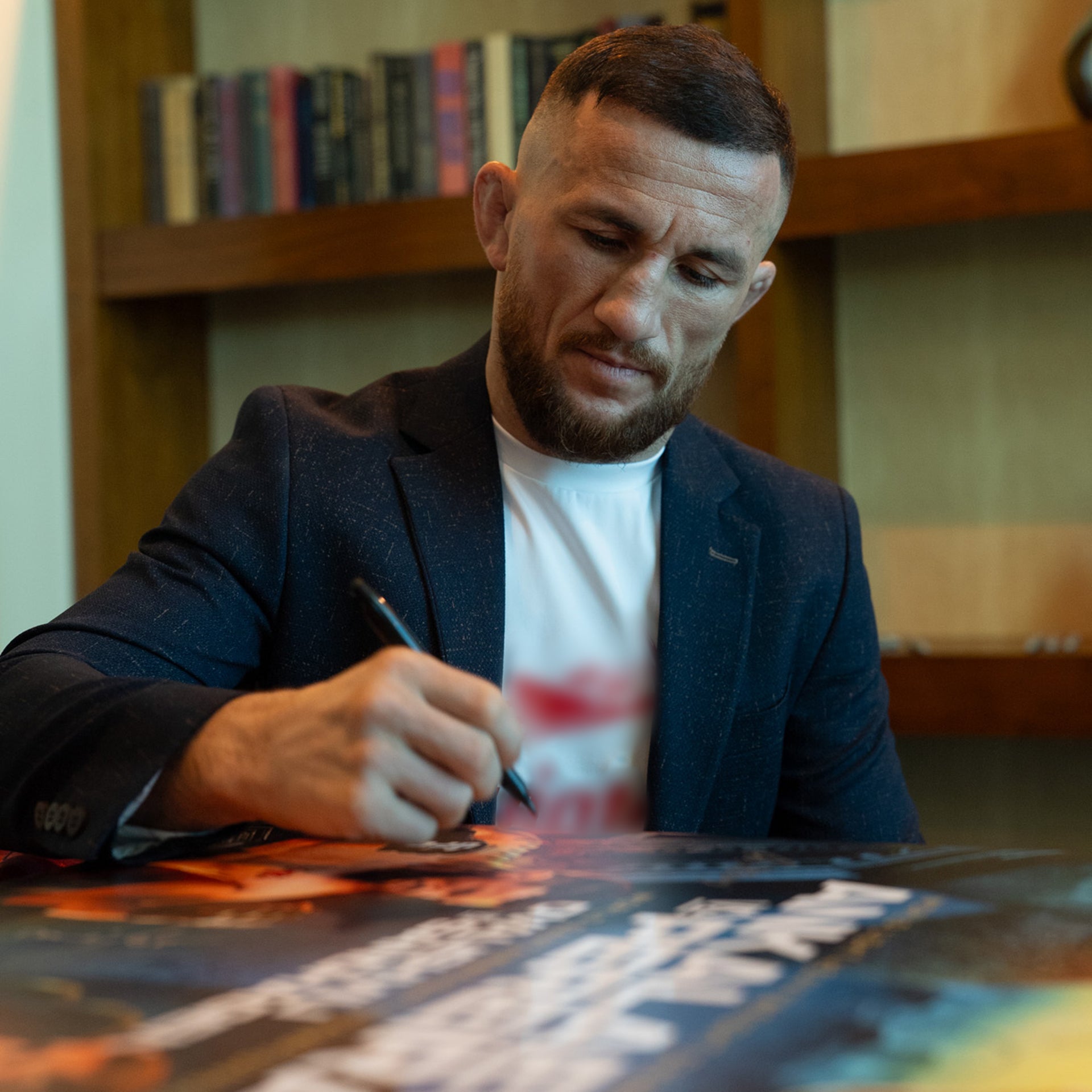 UFC 320: Ankalaev vs Pereira 2 Autographed Event Poster