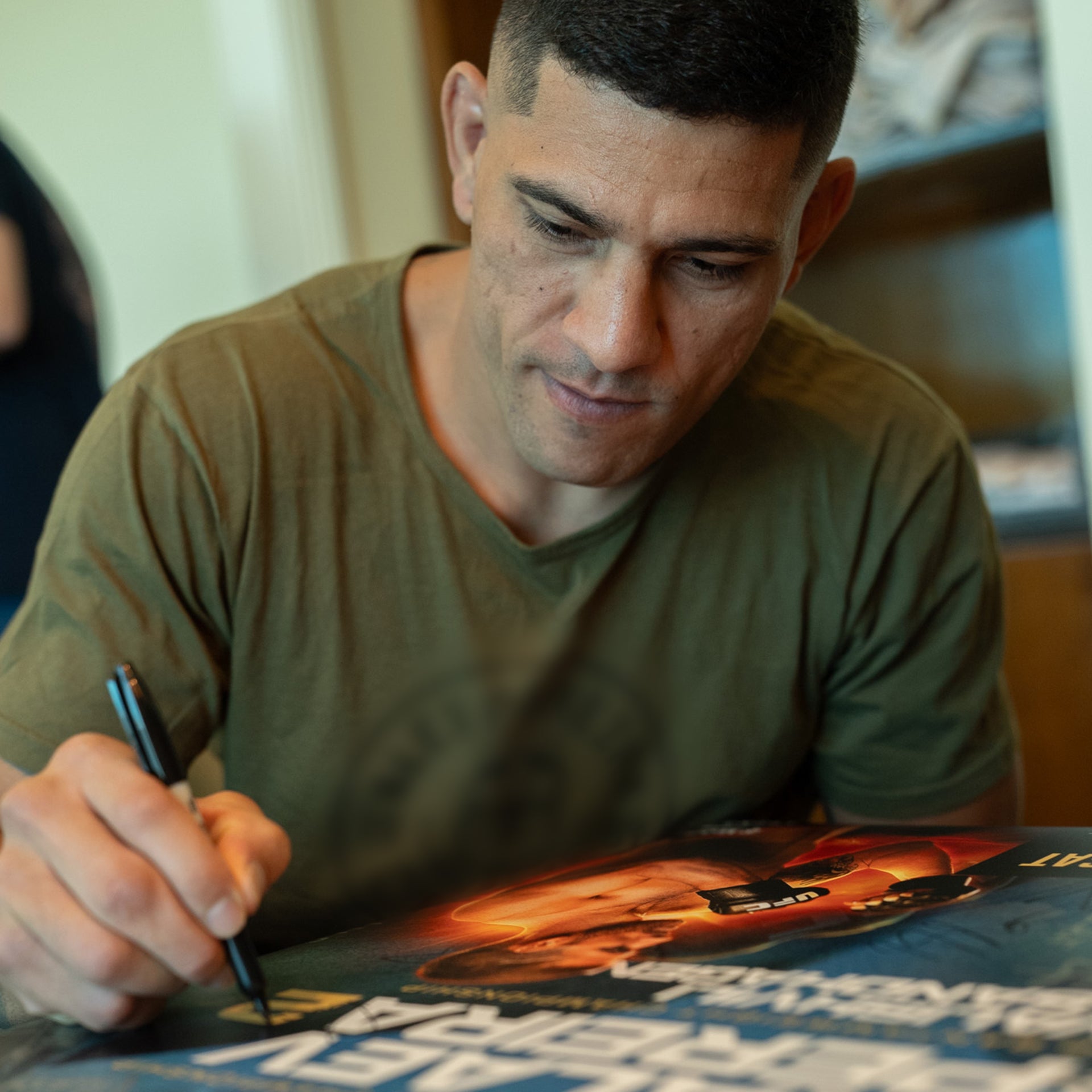 UFC 320: Ankalaev vs Pereira 2 Autographed Event Poster