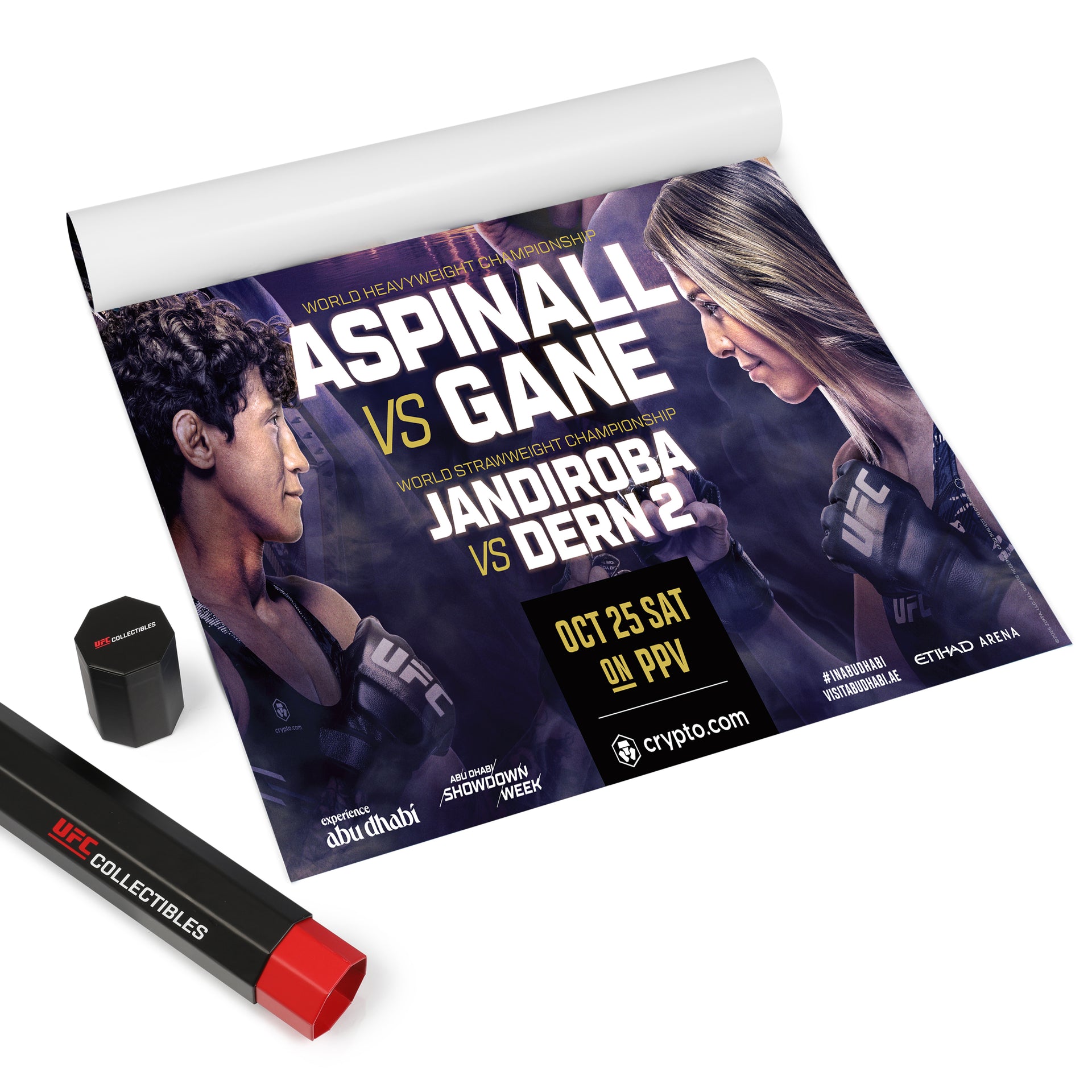 UFC 321: Aspinall vs Gane Autographed Event Poster