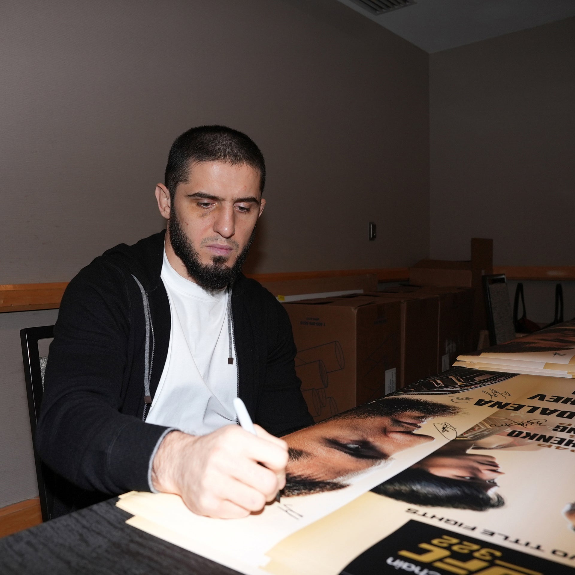 VeChain UFC 322: Della Maddalena vs Makhachev Autographed Event Poster