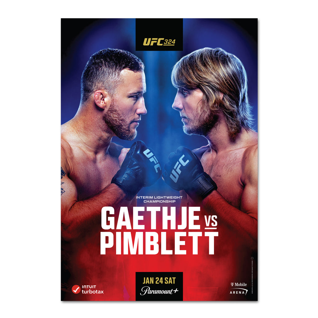 UFC 324: Gaethje vs Pimblett First Edition Autographed Event Poster