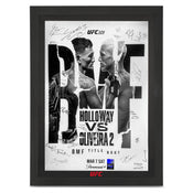 UFC 326: Holloway vs Oliveira 2 Autographed Event Poster