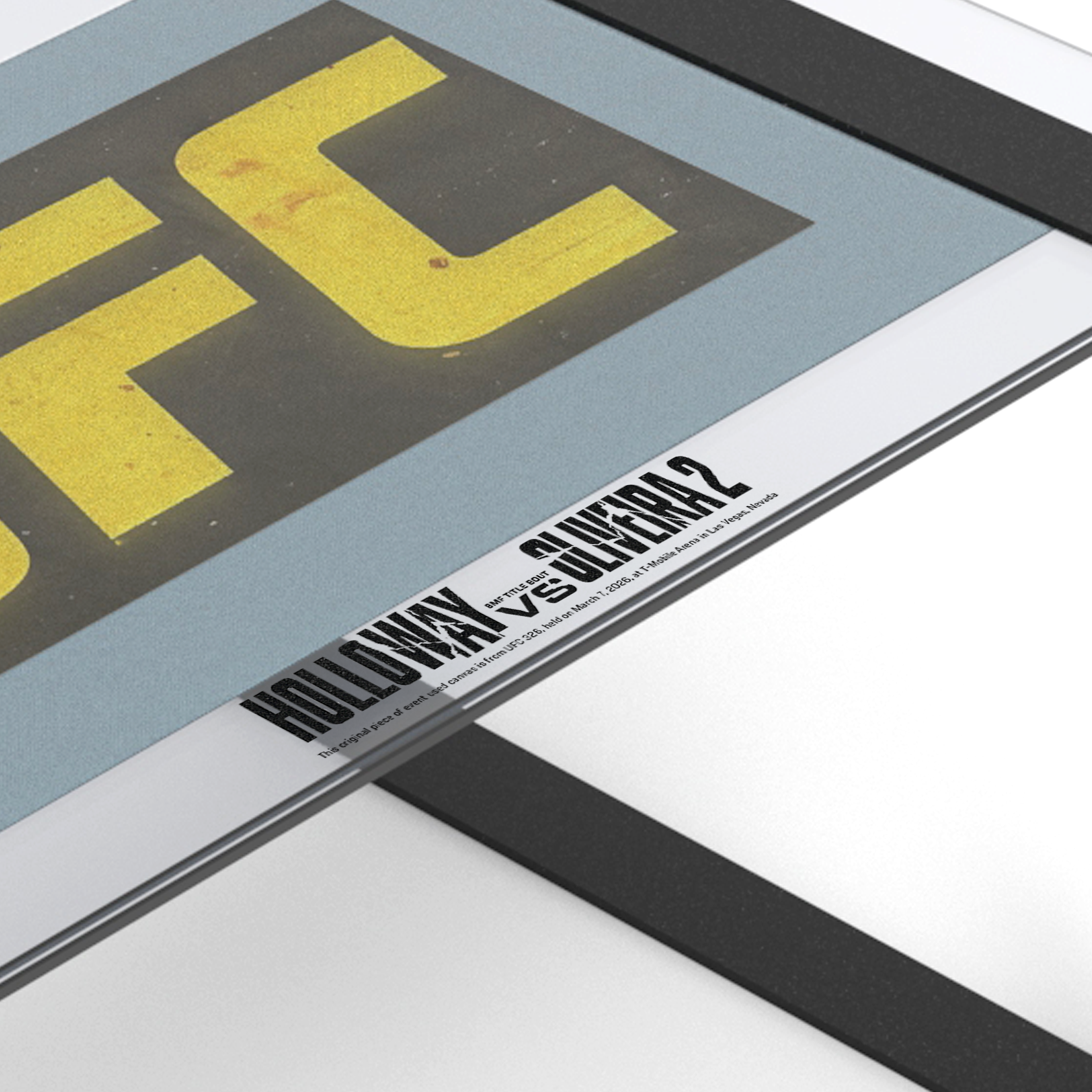 UFC 326: Holloway vs Oliveira 2 Logo Canvas