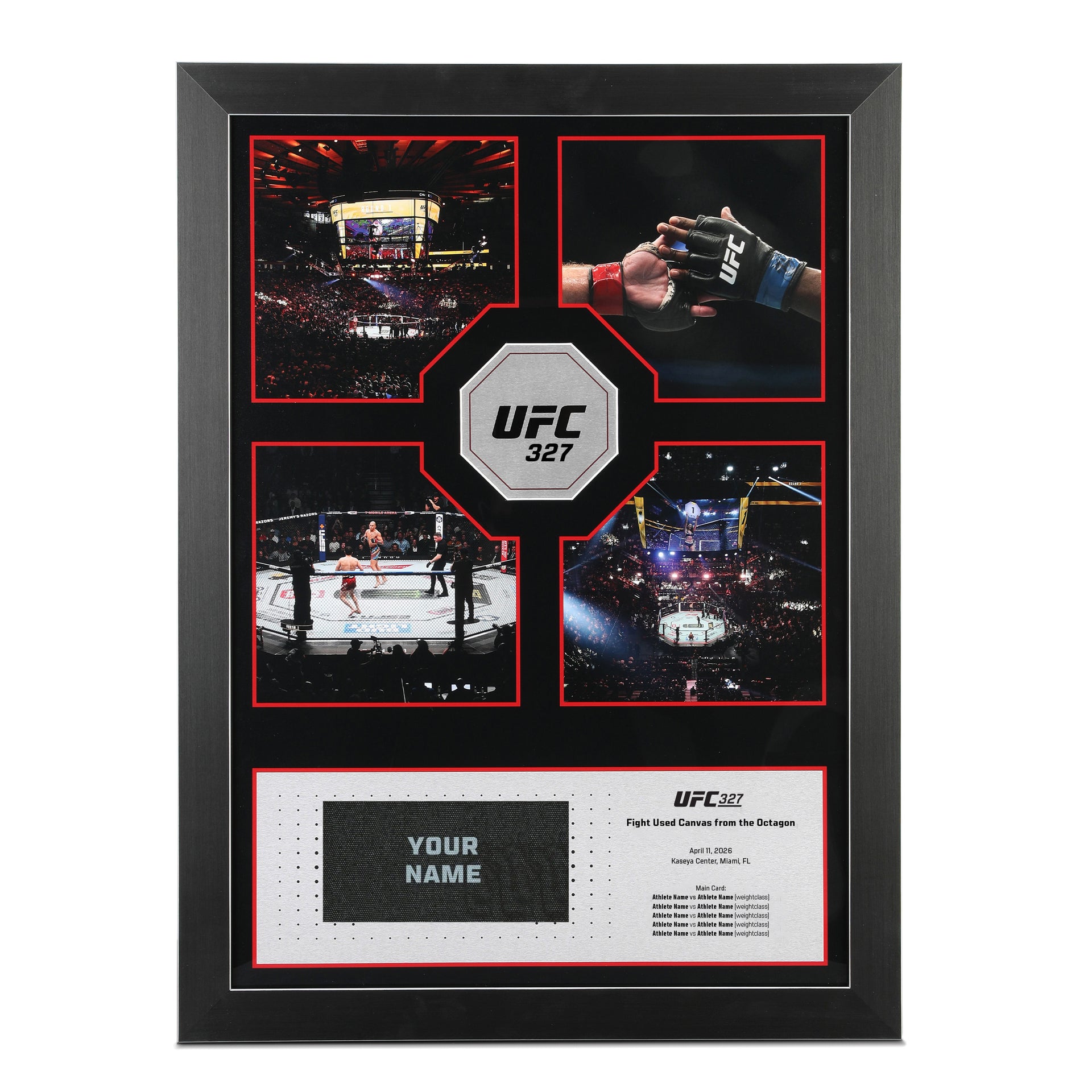 UFC 327 Name on Canvas