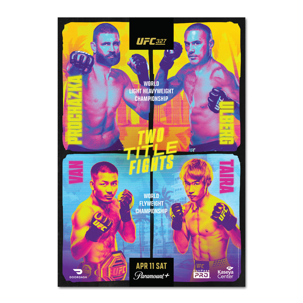 UFC 327: Procházka vs Ulberg Autographed Event Poster