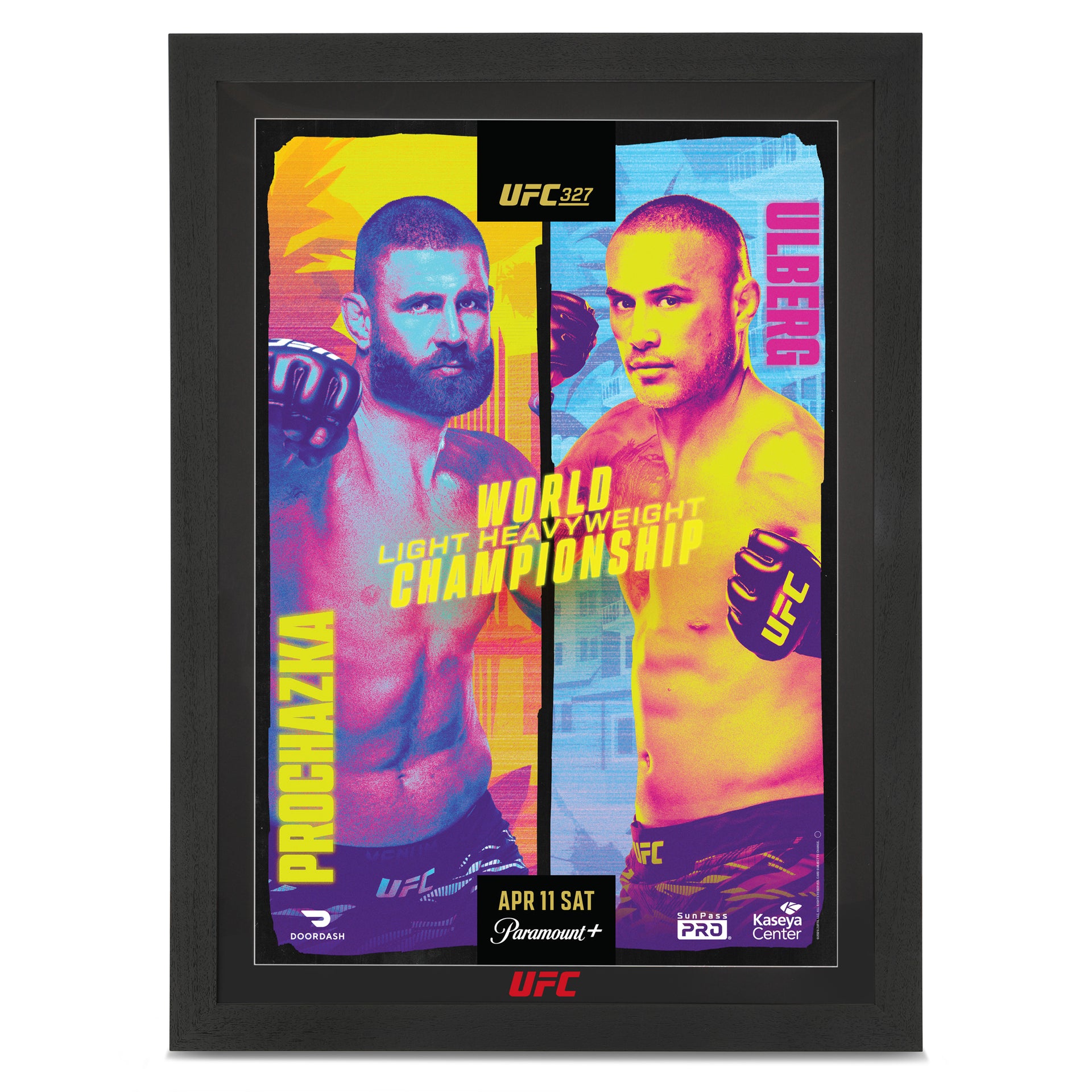 UFC 327: Procházka vs Ulberg Autographed Event Poster