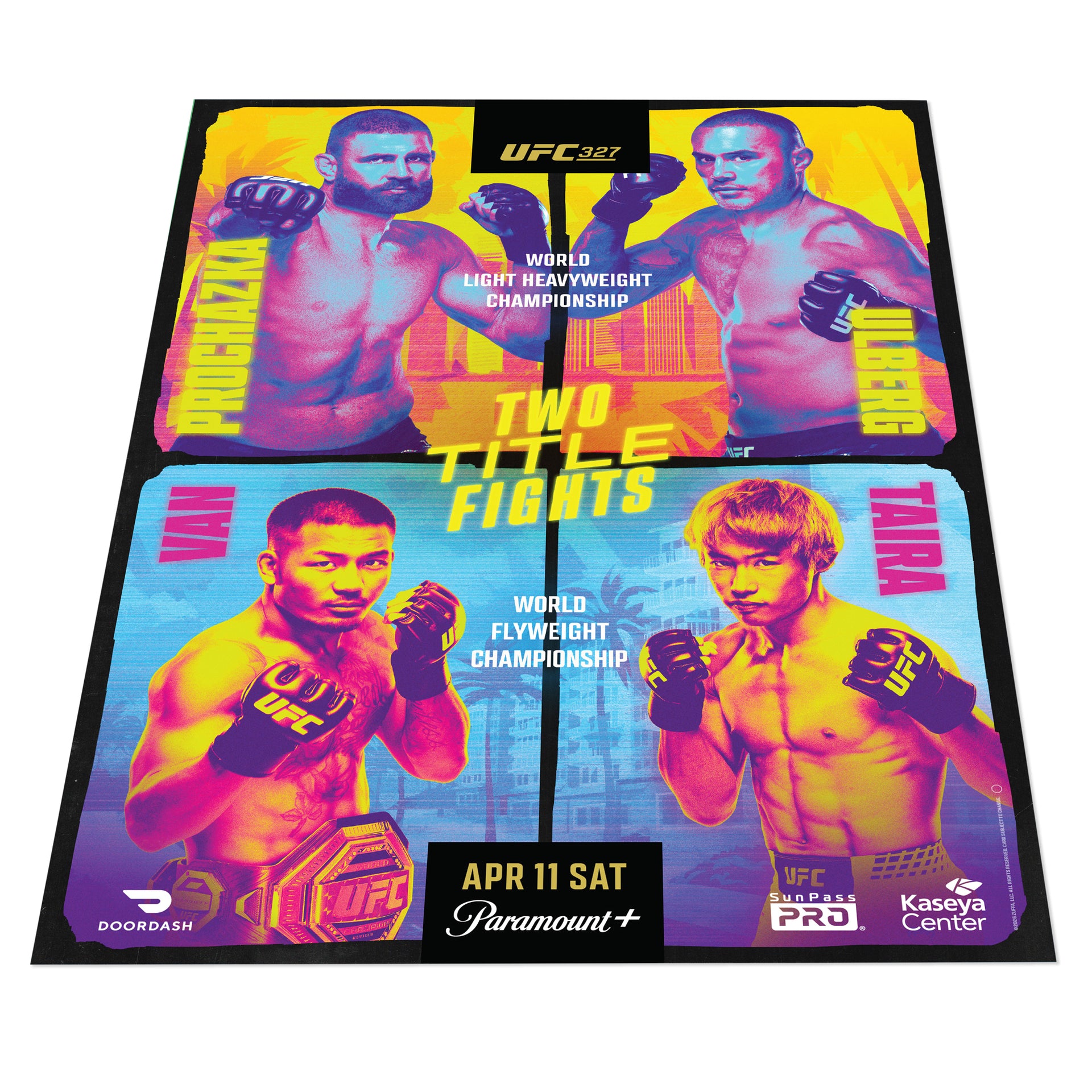 UFC 327: Procházka vs Ulberg Autographed Event Poster