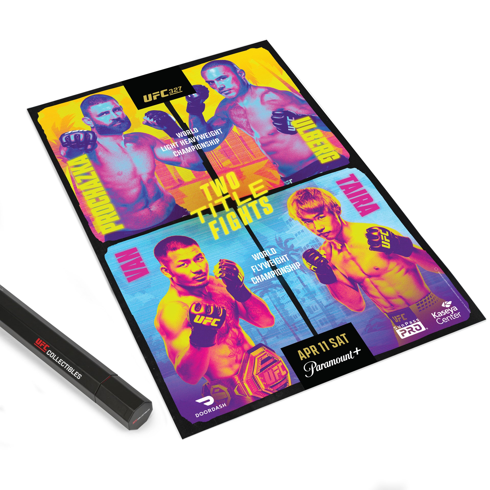 UFC 327: Procházka vs Ulberg Autographed Event Poster