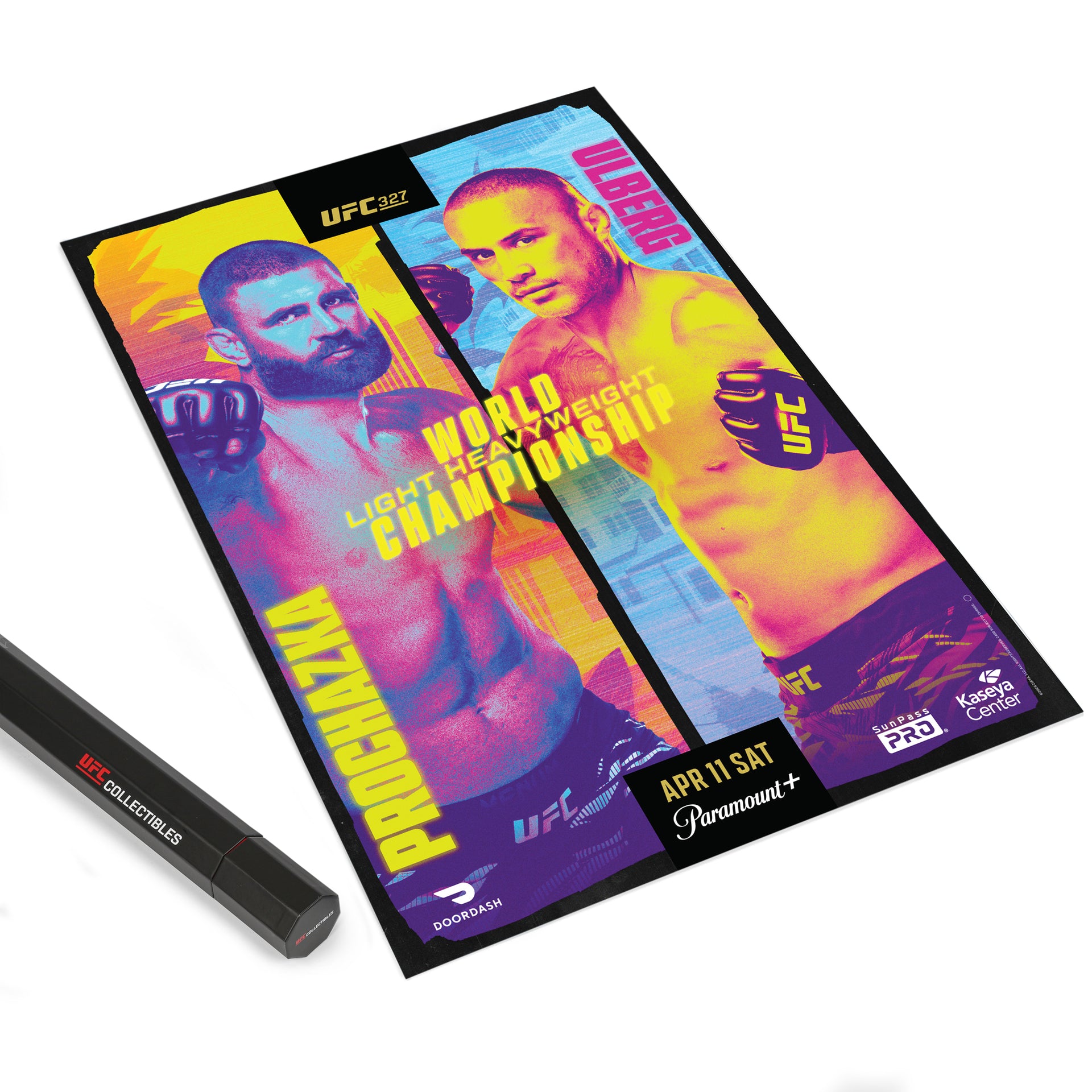 UFC 327: Procházka vs Ulberg Autographed Event Poster