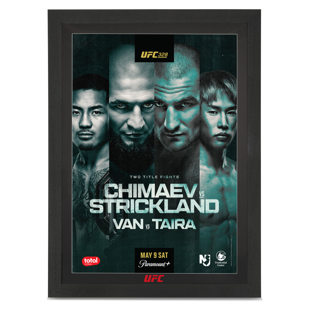 UFC 328: Chimaev vs Strickland First Edition Autographed Event Poster