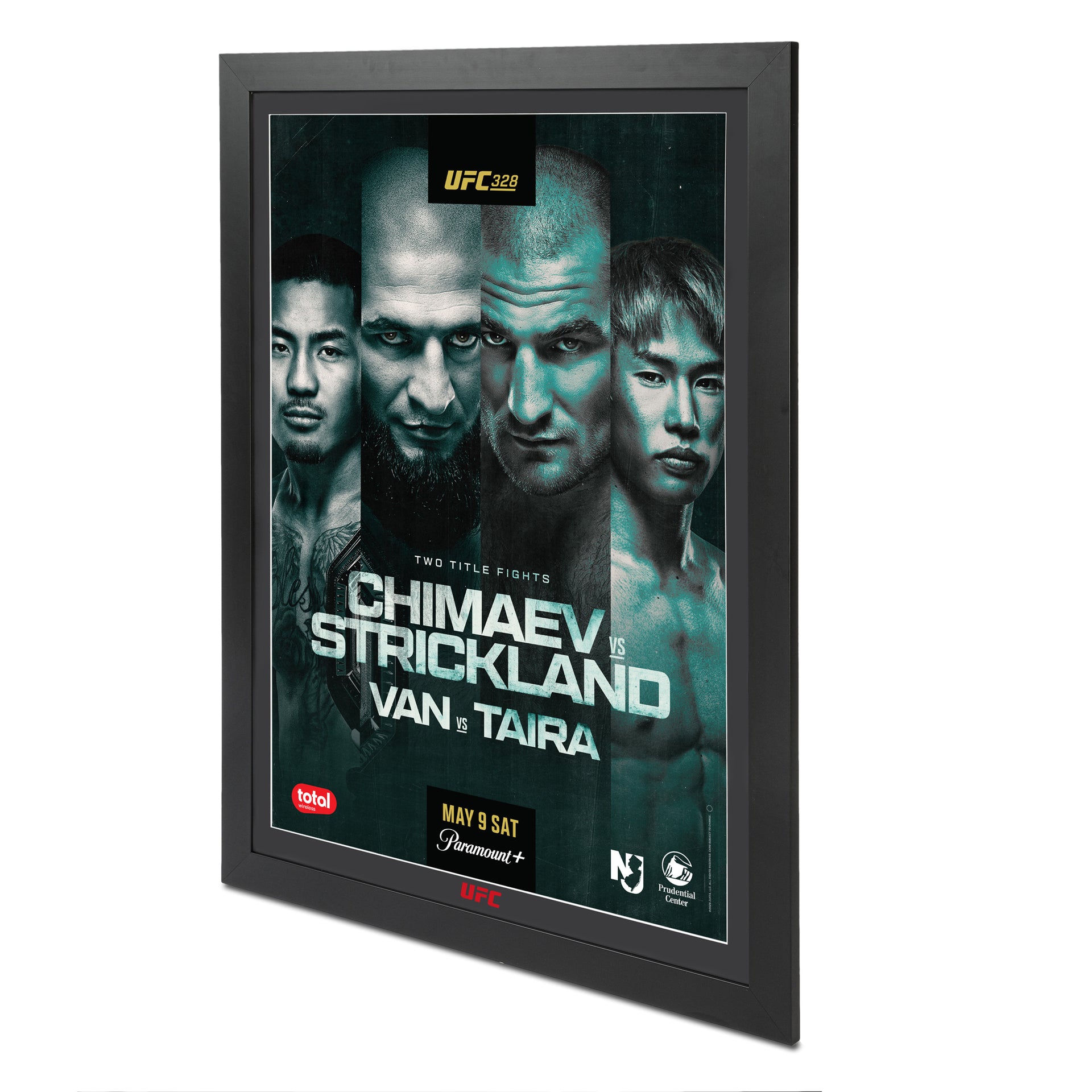 UFC 328: Chimaev vs Strickland Autographed Event Poster