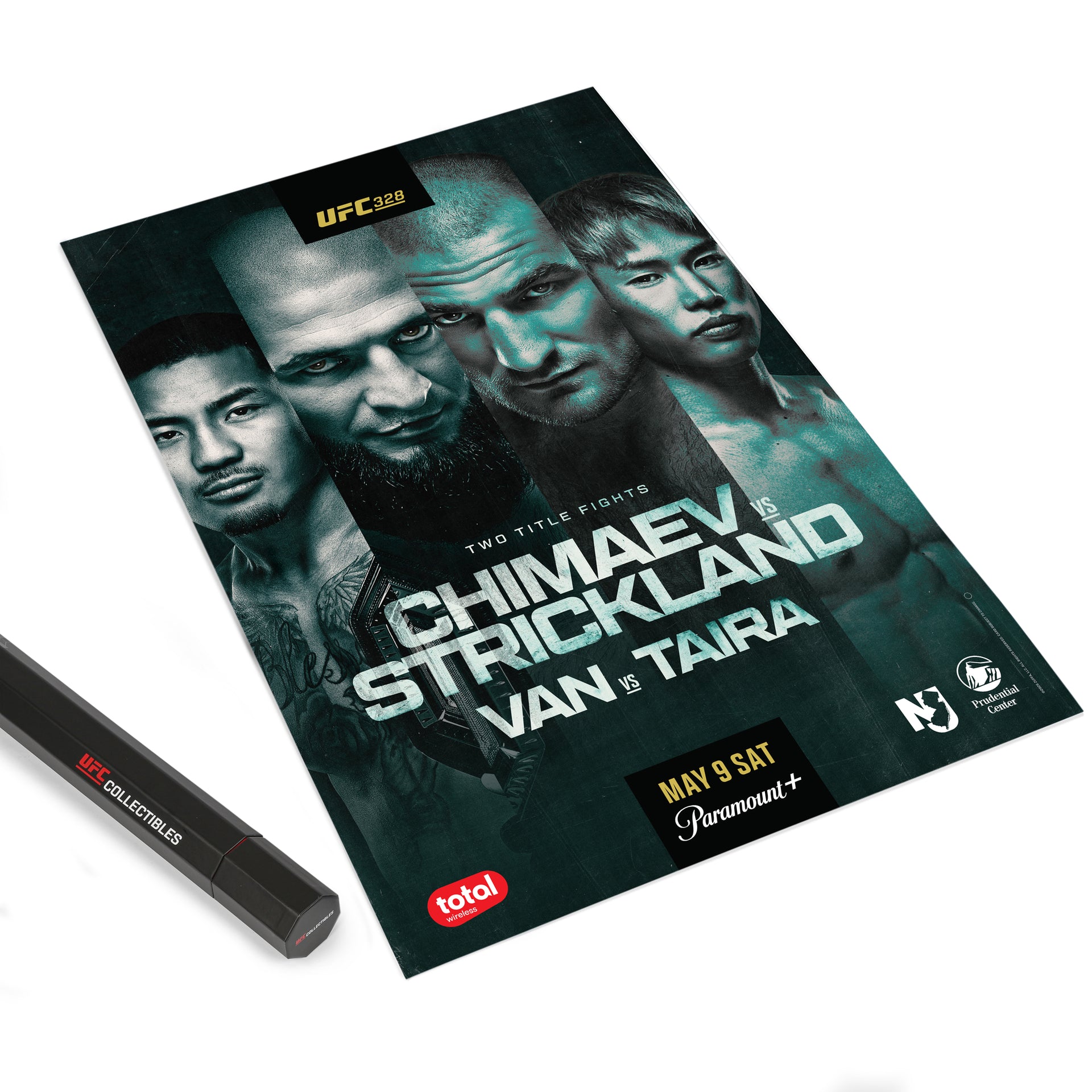 UFC 328: Chimaev vs Strickland Autographed Event Poster