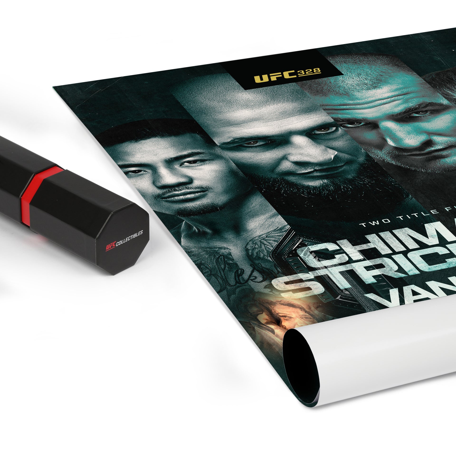 UFC 328: Chimaev vs Strickland Autographed Event Poster