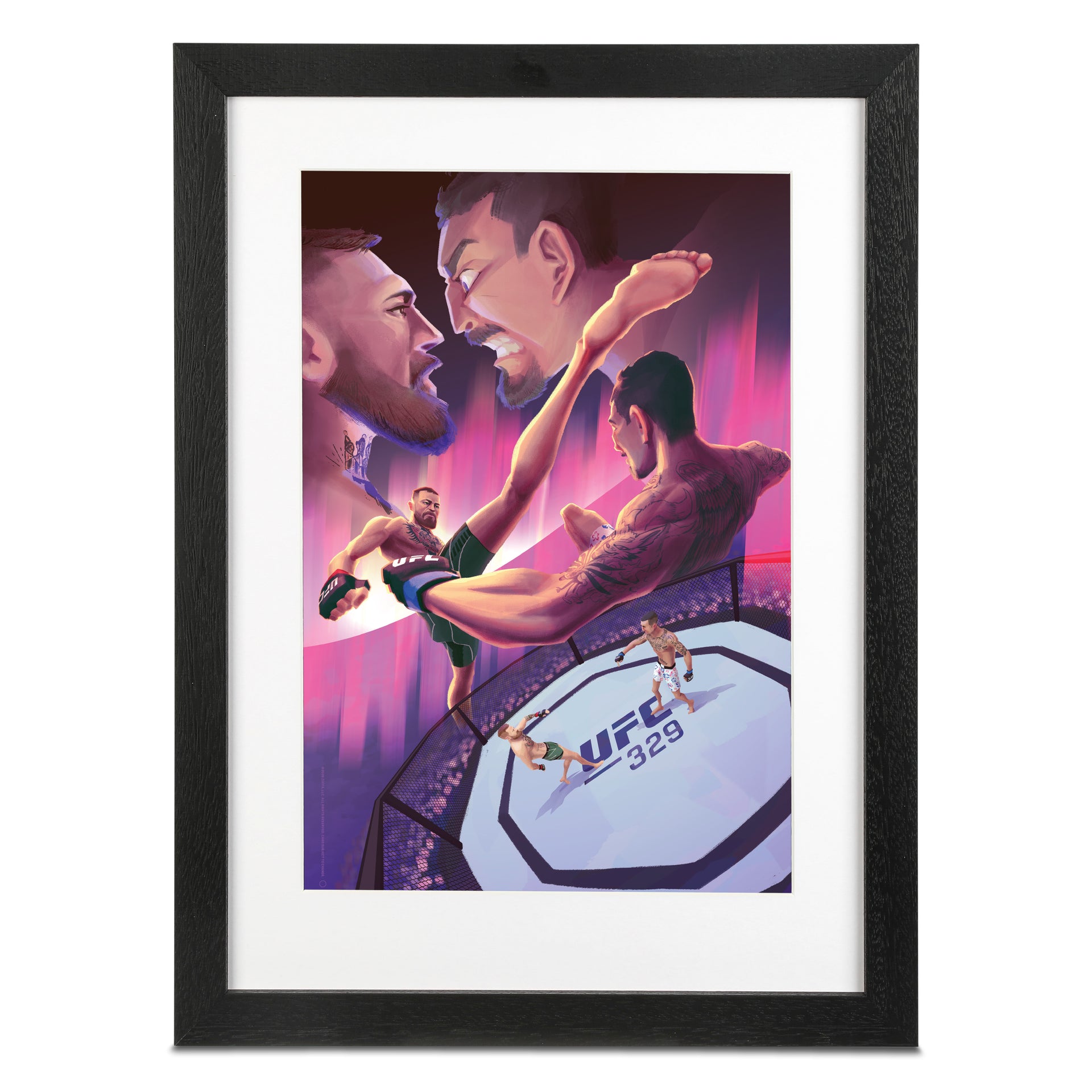 UFC 329: McGregor vs Holloway 2 Artist Series Framed Print