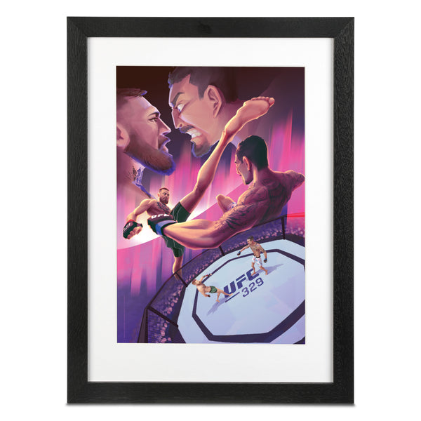 UFC 329: McGregor vs Holloway 2 Artist Series Framed Print – UFC