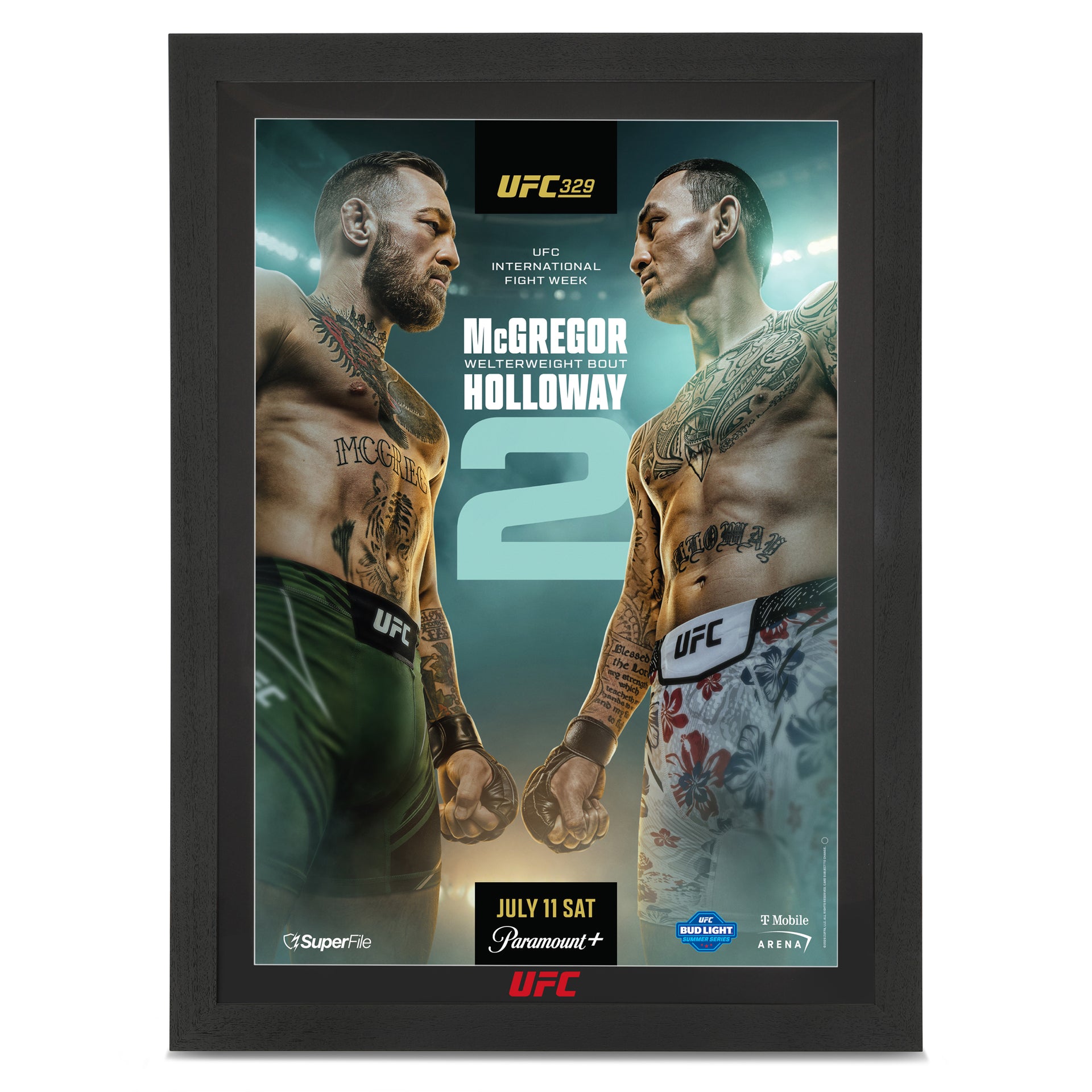 UFC 329: McGregor vs Holloway 2 Autographed Event Poster