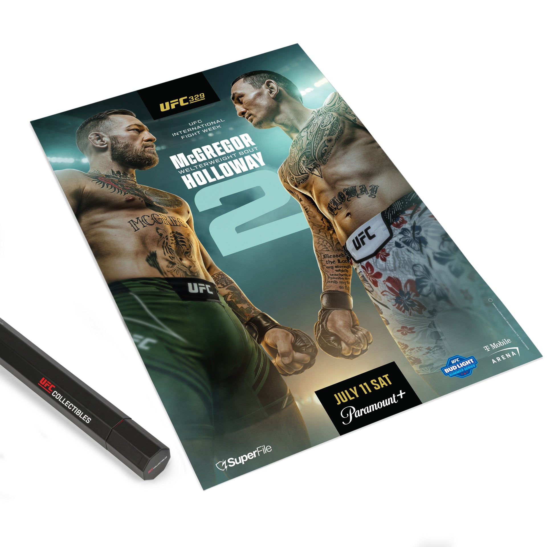 UFC 329: McGregor vs Holloway 2 Autographed Event Poster