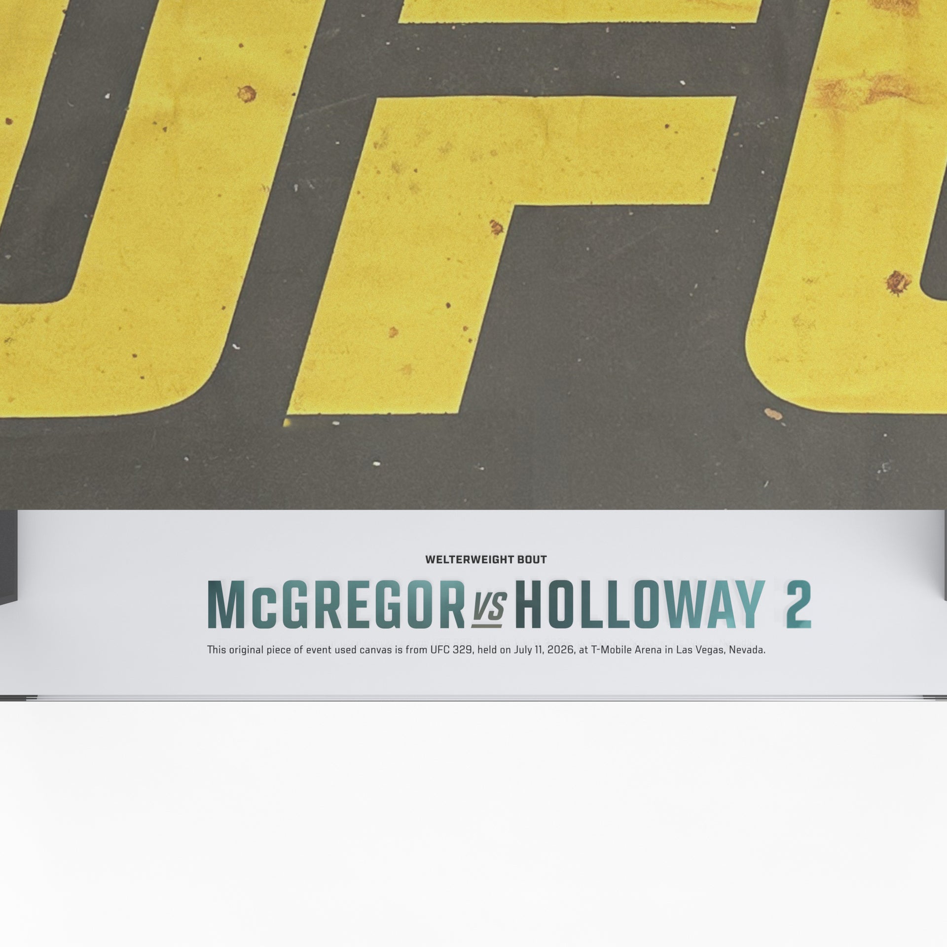 UFC 329: McGregor vs Holloway 2  Logo Canvas Coffee Table