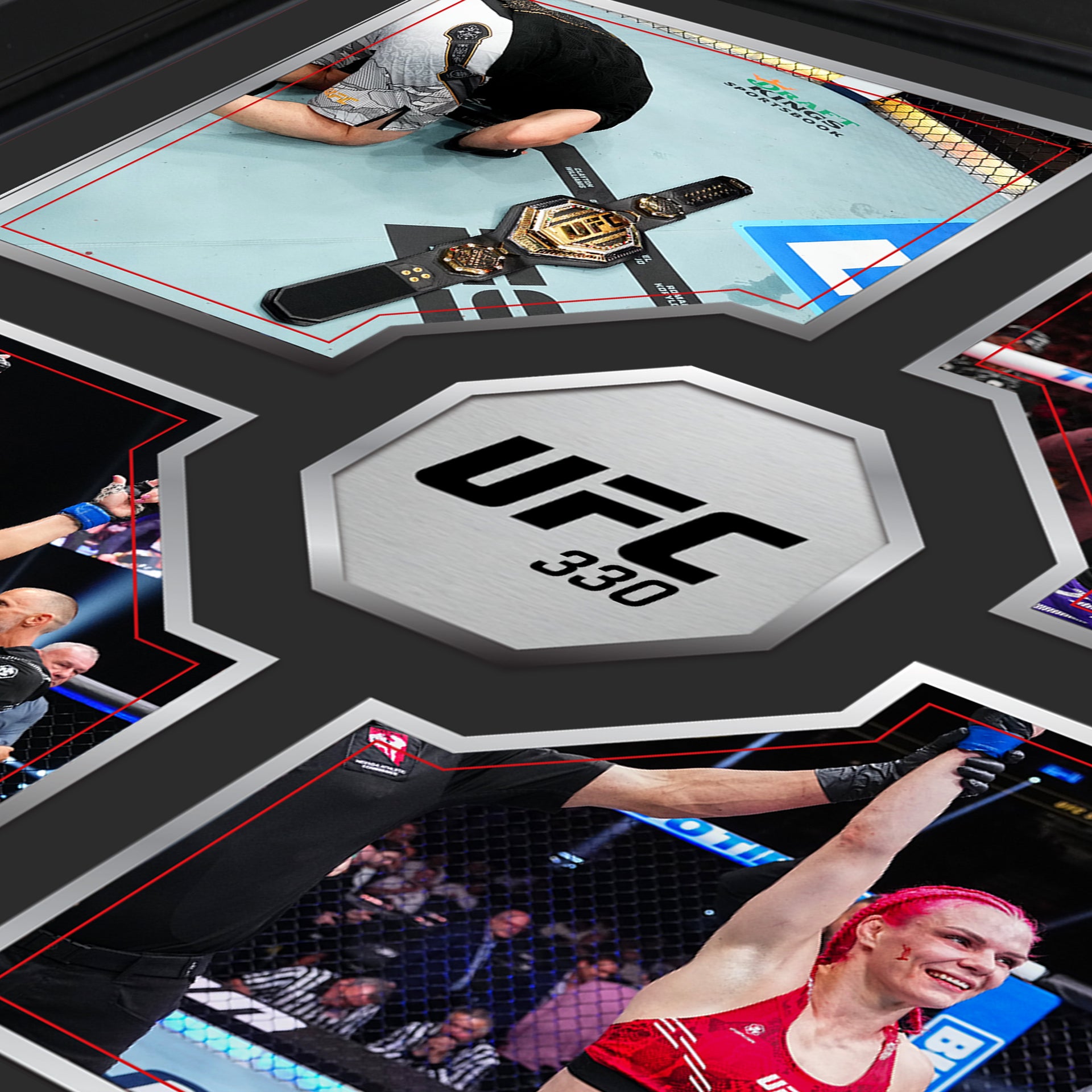 UFC 330: Makhachev vs Machado Garry Name on Canvas