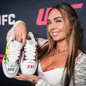 Abby Berner Hand Painted UFC 331 Shoes – Signed by Joshua Van & Arman Tsarukyan