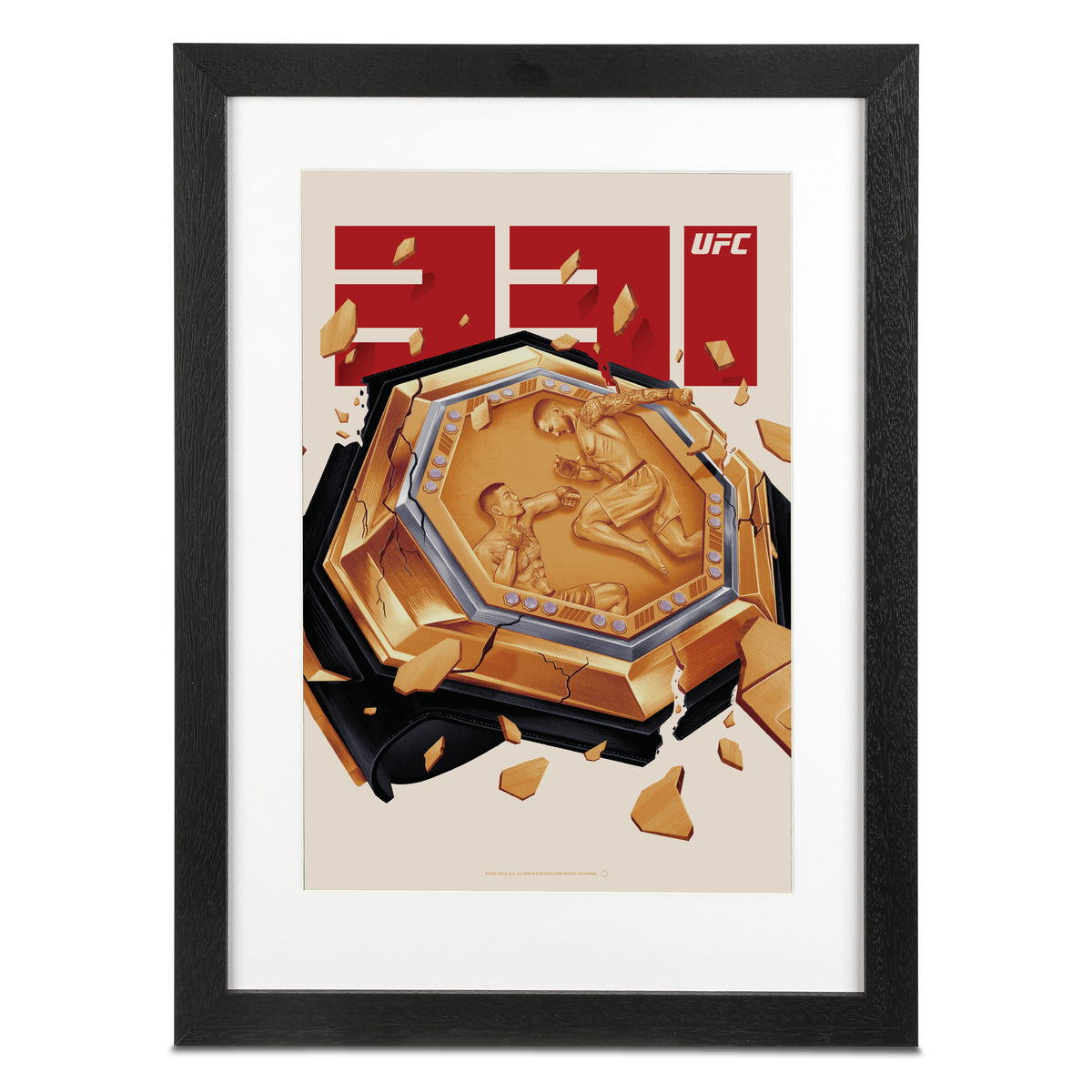 Crypto.com UFC 331: Van vs Pantoja 2 Artist Series Framed Print
