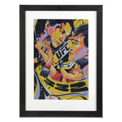 UFC 332 Silva vs Wang Artist Series Framed Print