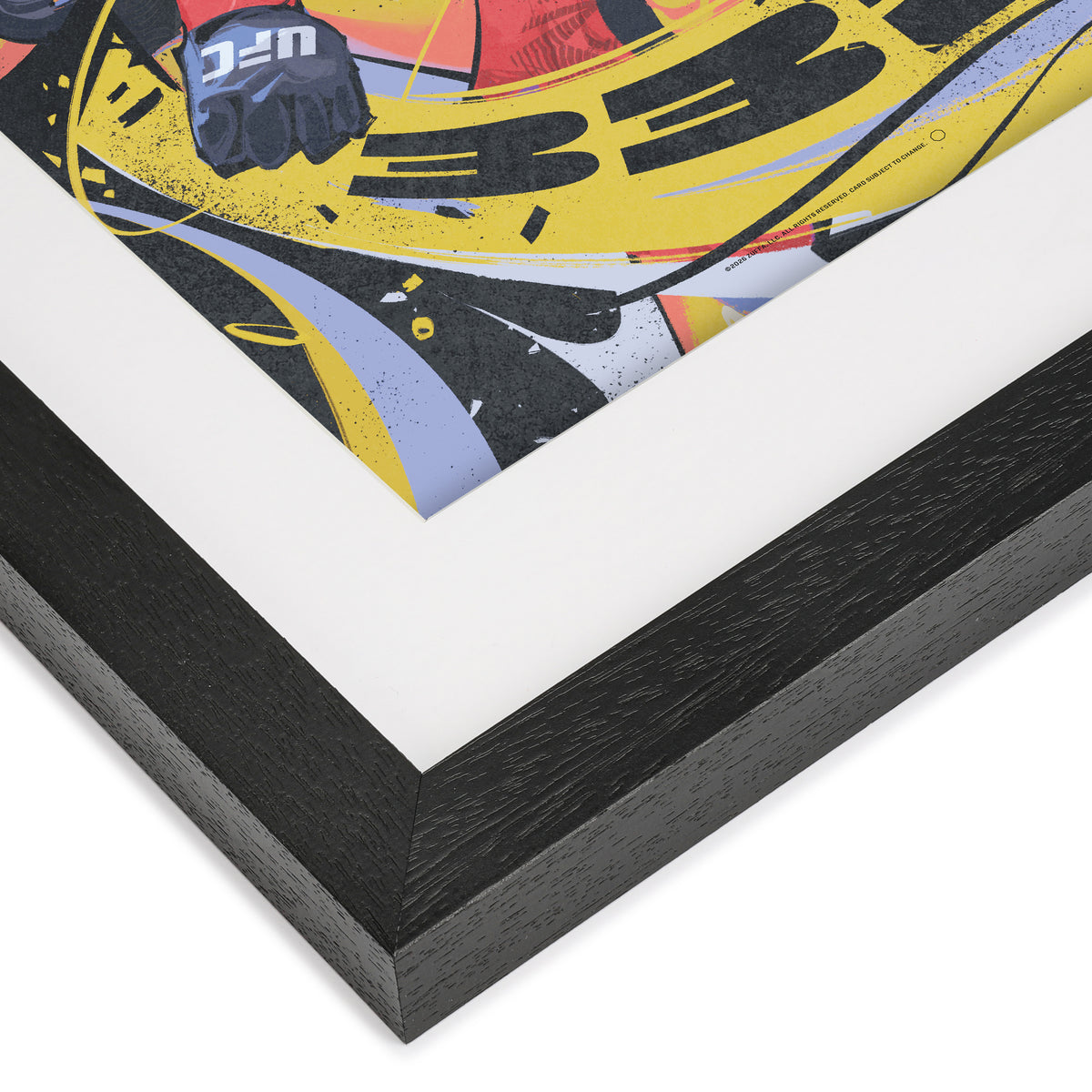 UFC 332 Silva vs Wang Artist Series Framed Print