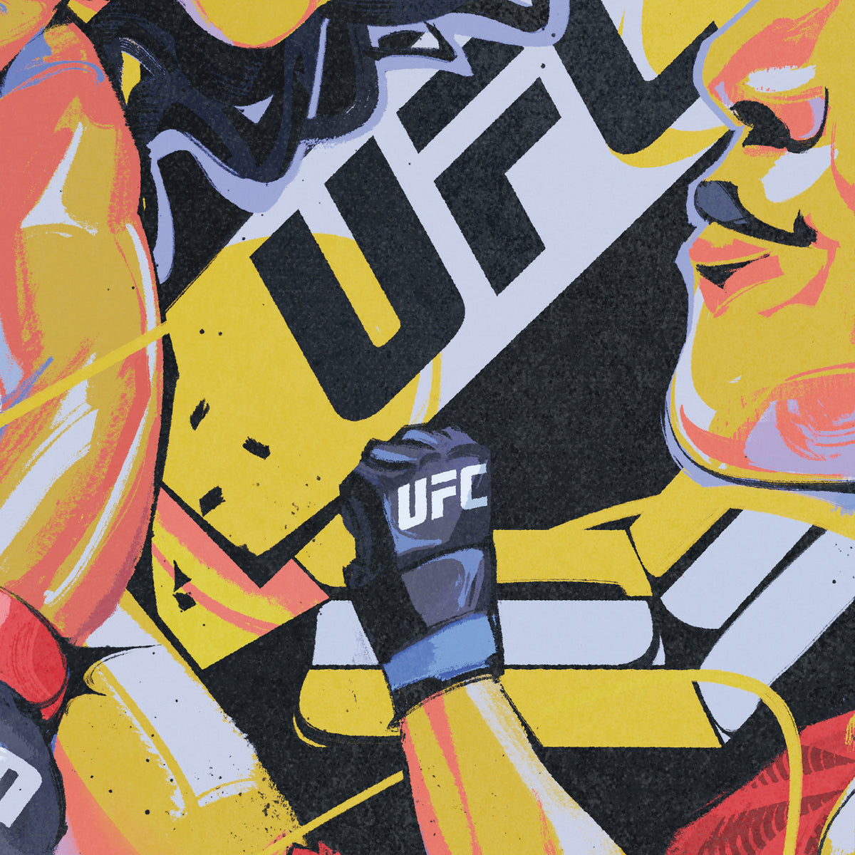UFC 332 Silva vs Wang Artist Series Framed Print