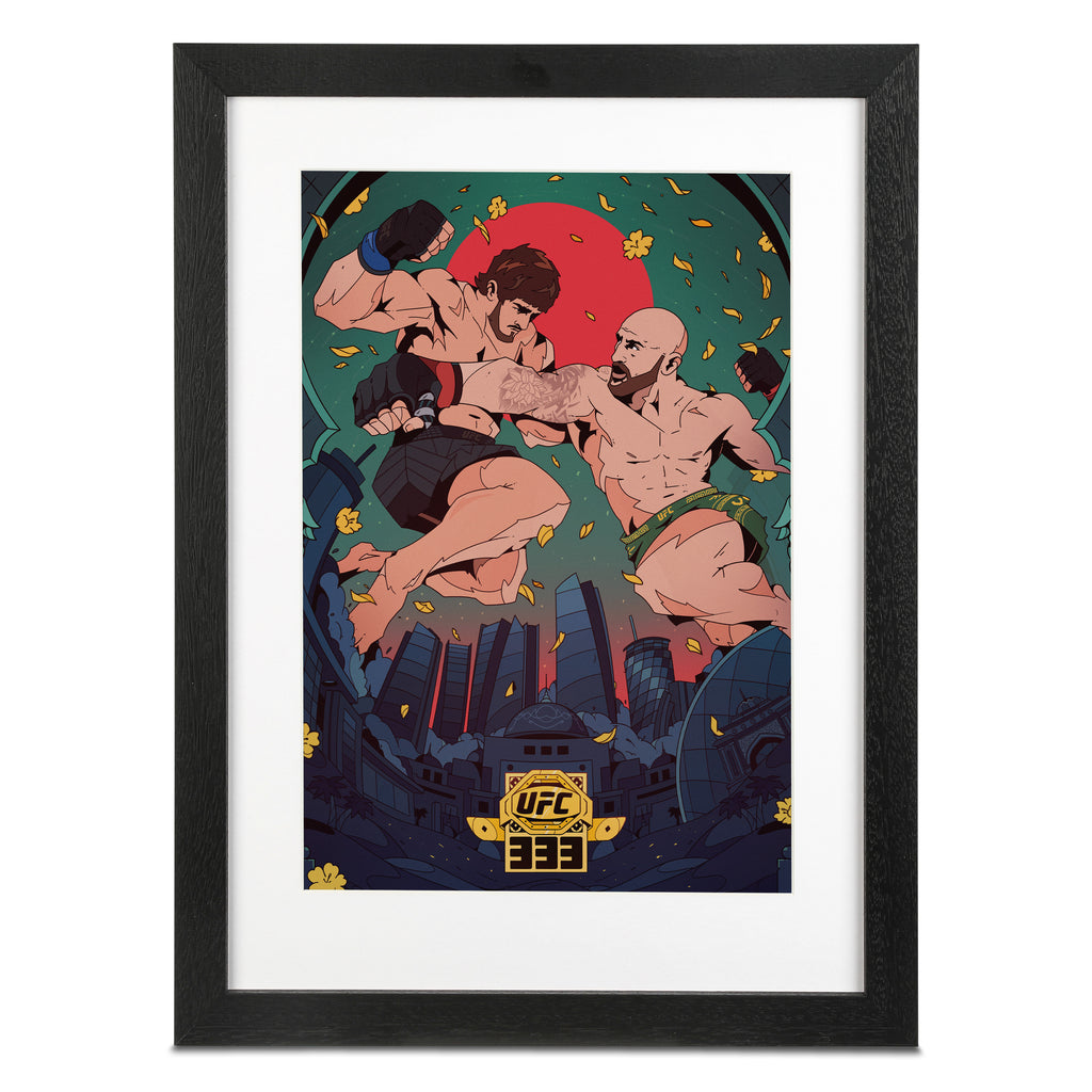 UFC 333: Volkanovski vs Evloev Artist Series Framed Print