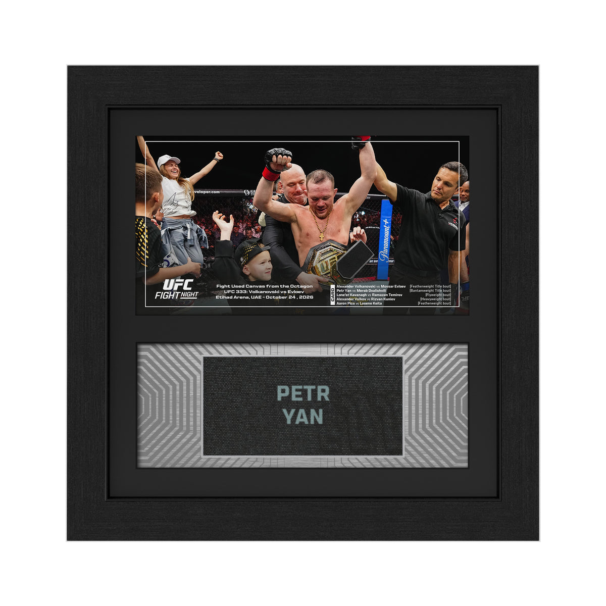 Petr Yan Name on Canvas UFC 333: Volkanovski vs Evloev