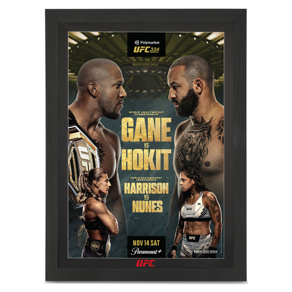 UFC 334: Gane vs Hokit Autographed Event Poster