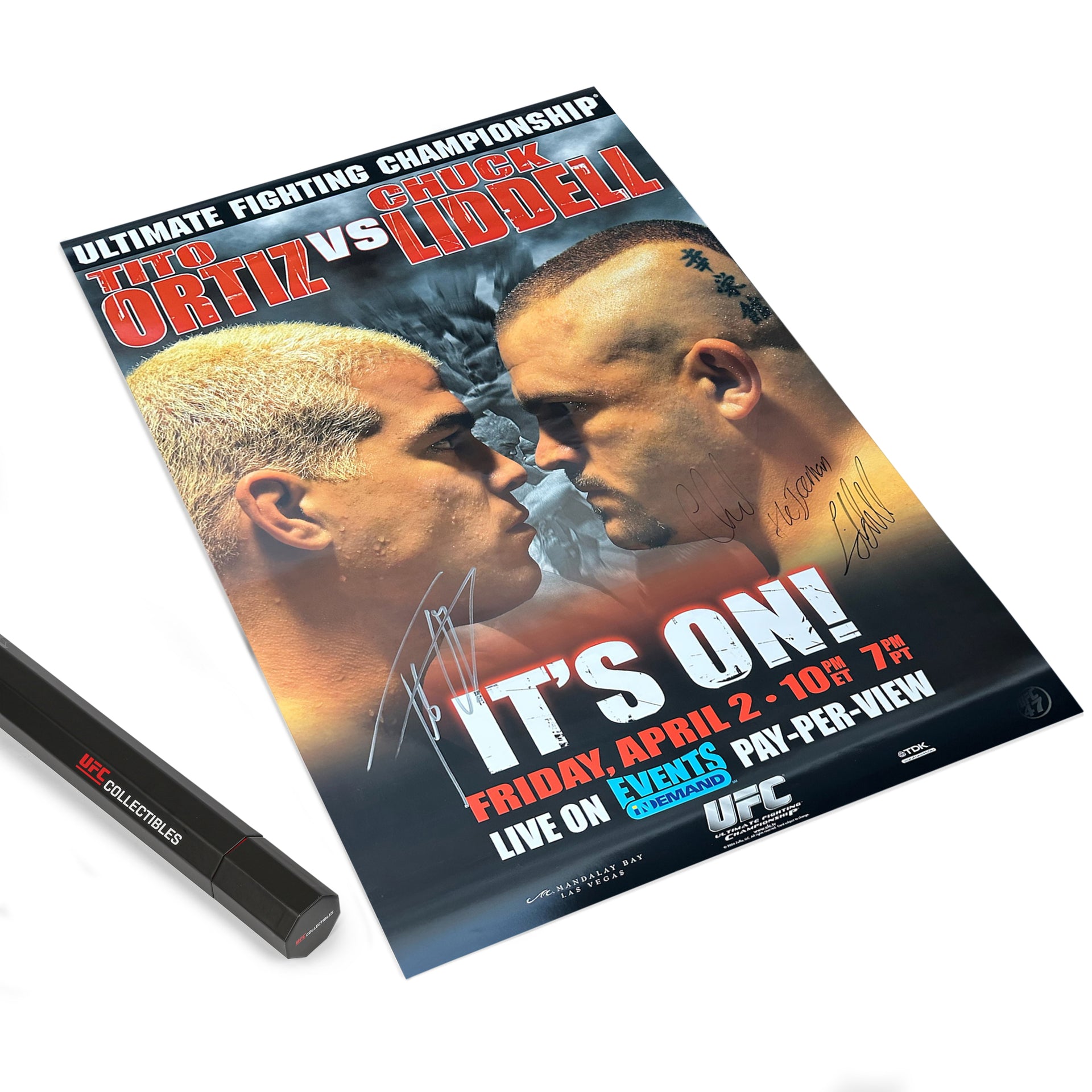UFC 47: Ortiz vs Liddell Autographed Event Poster