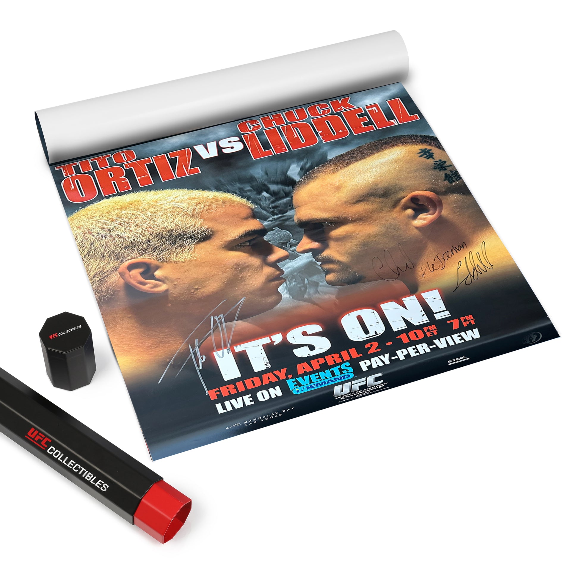 UFC 47: Ortiz vs Liddell Autographed Event Poster