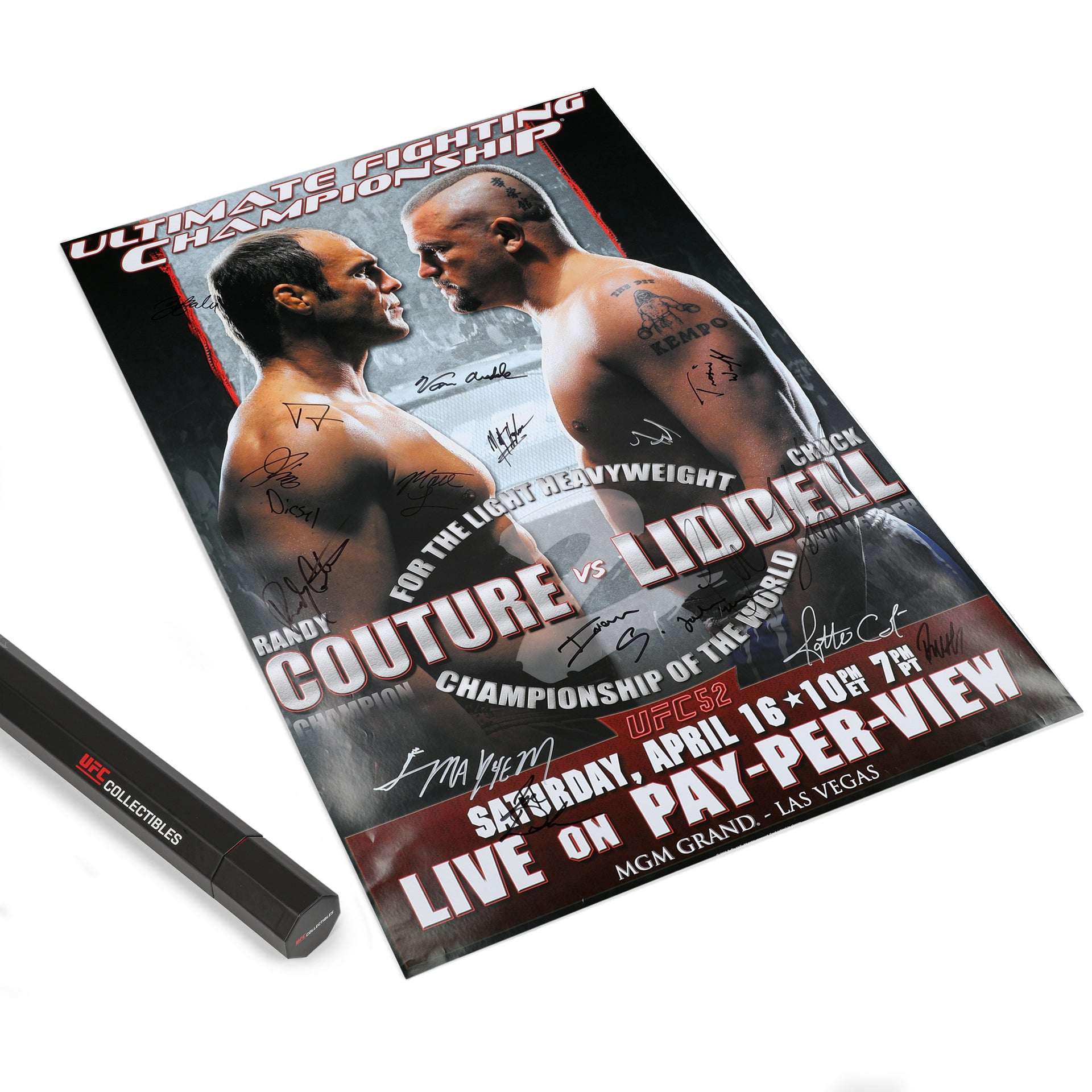 UFC 52: Couture vs Liddel 2 Autographed Event Poster