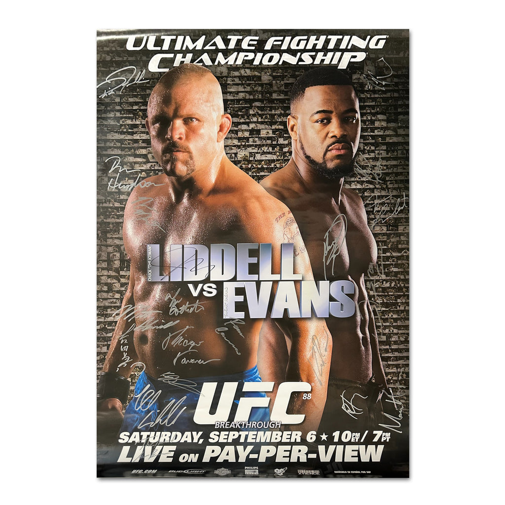 UFC 88: Liddell vs Evans Autographed Event Poster