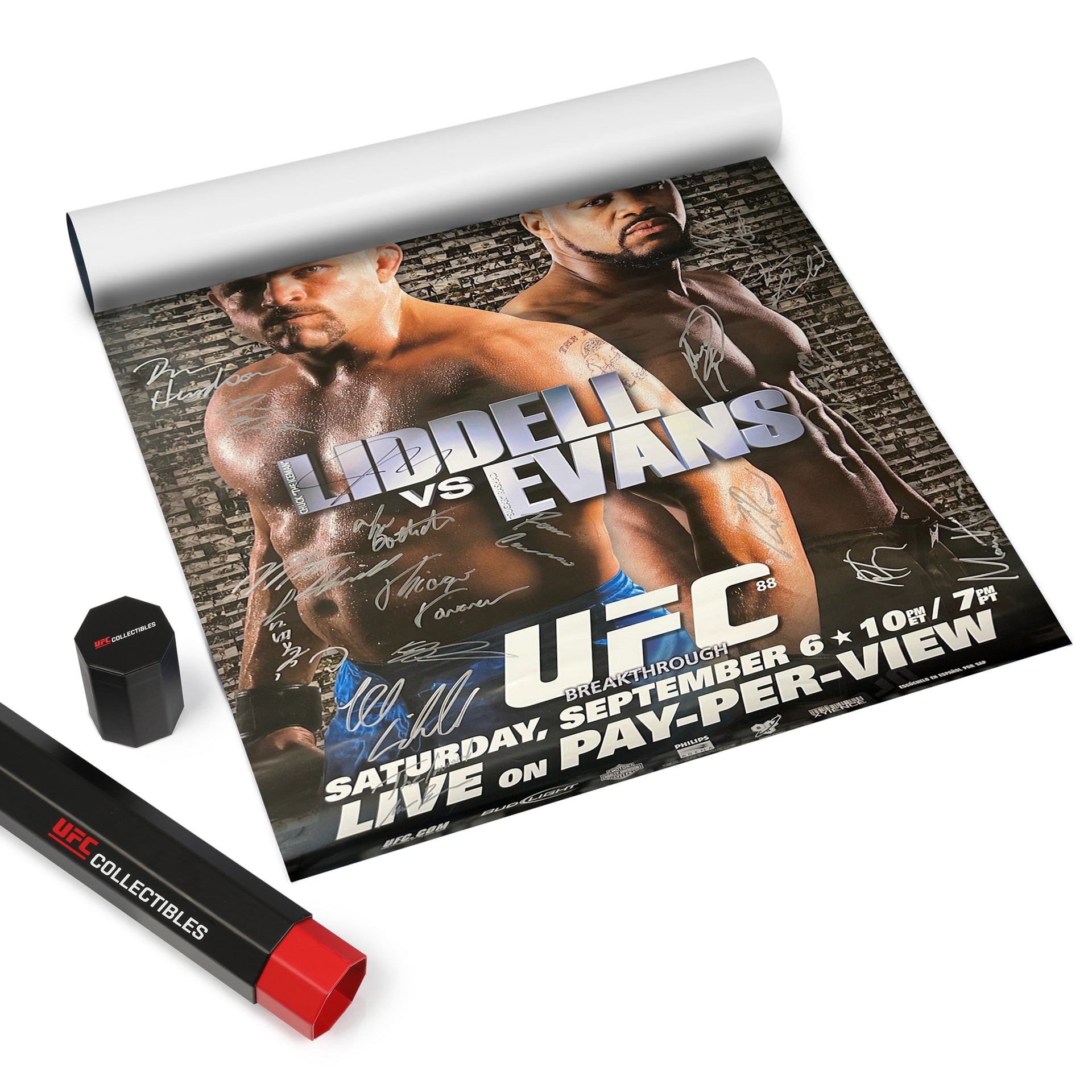 UFC 88: Liddell vs Evans Autographed Event Poster