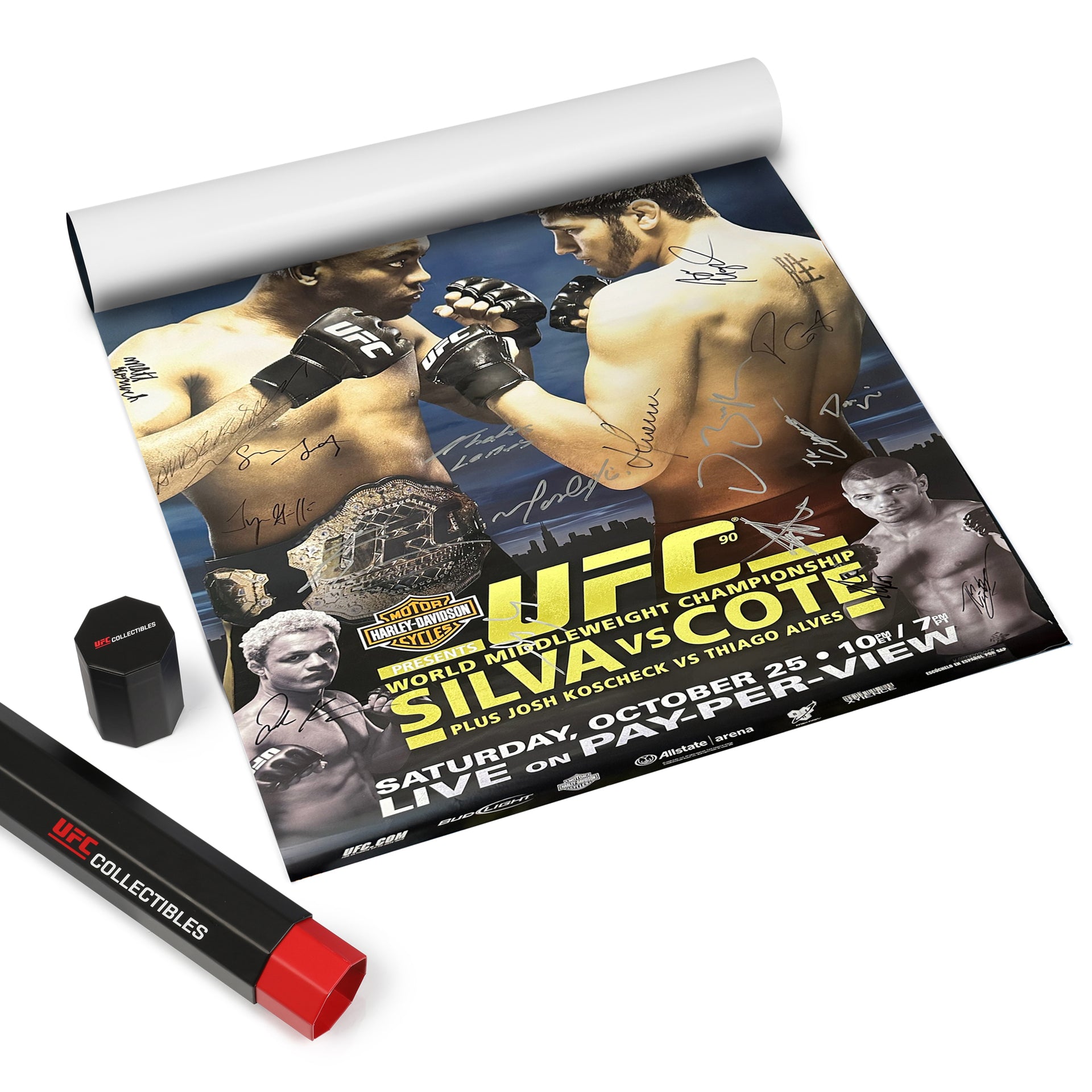 UFC 90: Silva vs Cote Autographed Event Poster