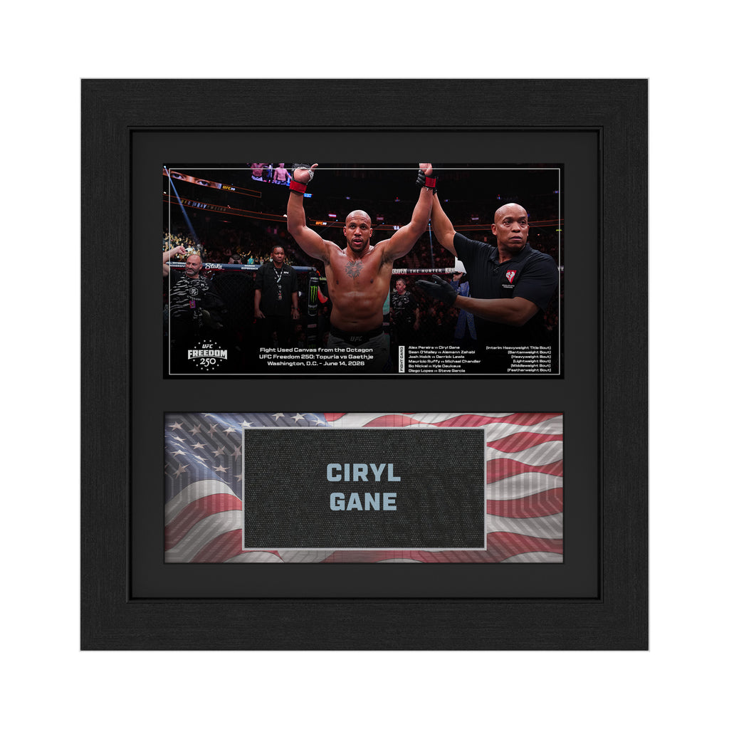 Ciryl Gane Name on Canvas UFC Freedom 250: Topuria vs Gaethje