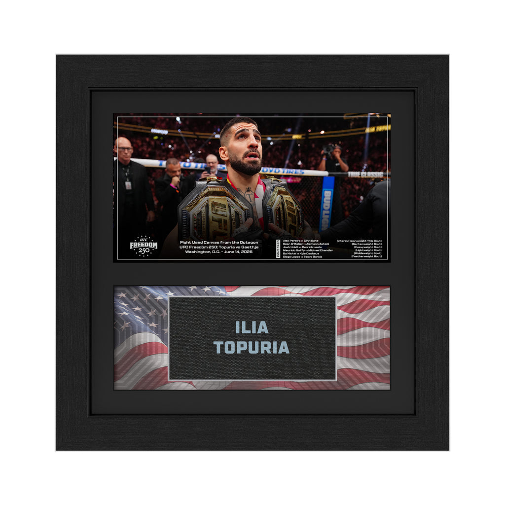 Ilia Topuria Name on Canvas UFC Freedom 250: Topuria vs Gaethje